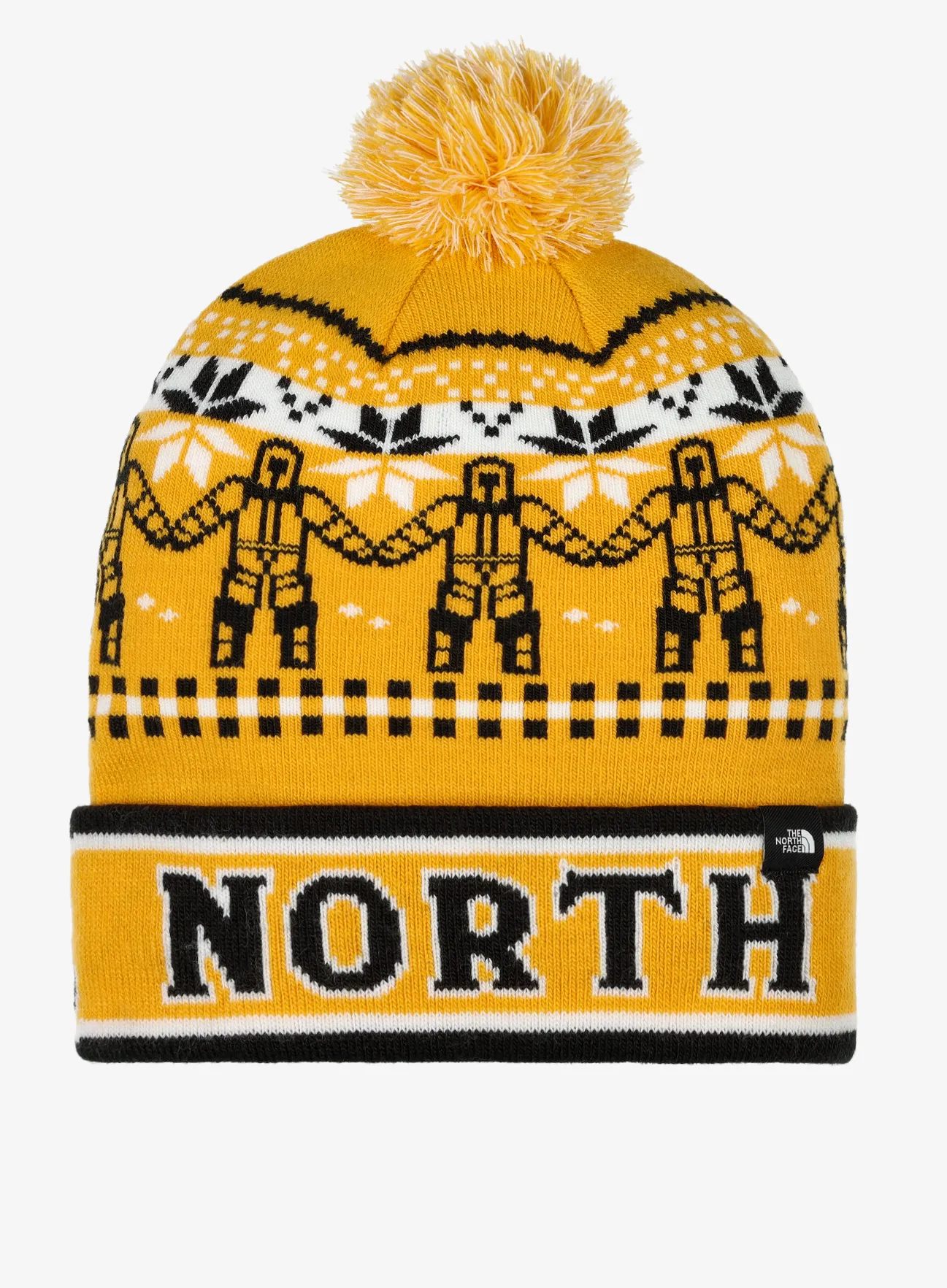 Zimska kapa The North Face Ski Tuke - summit gold him suit jacquard