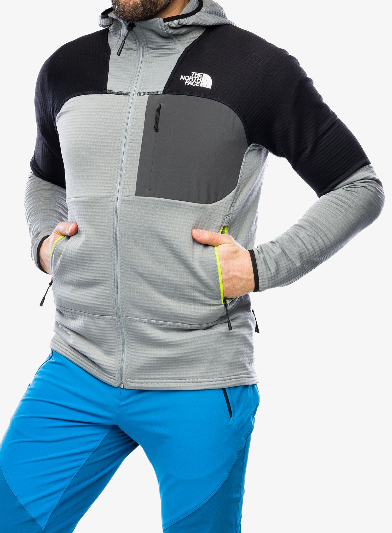 Majica s kapuljačom The North Face Stormgap Powergrid Hoodie - grey/black