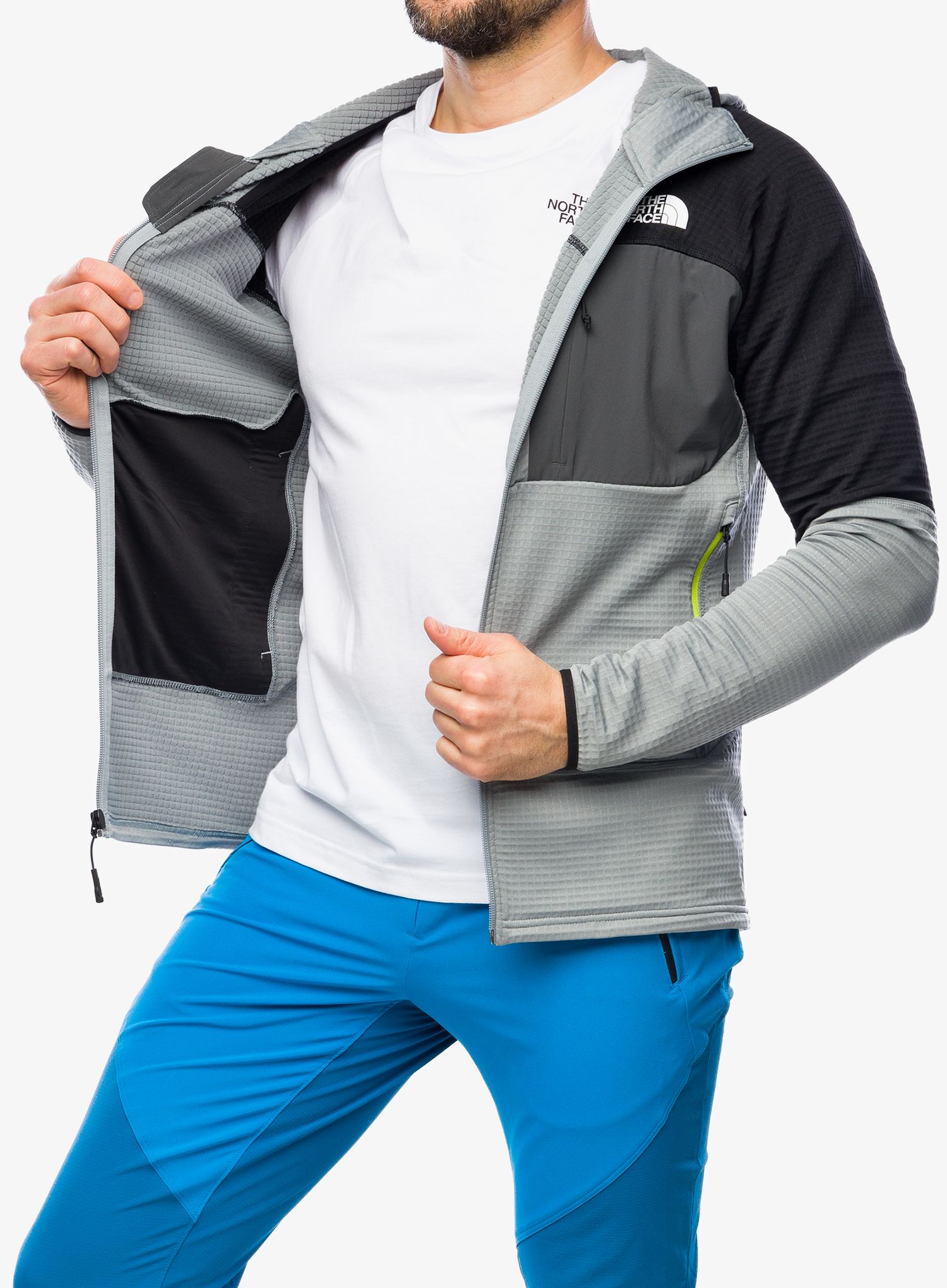 Majica s kapuljačom The North Face Stormgap Powergrid Hoodie - grey/black