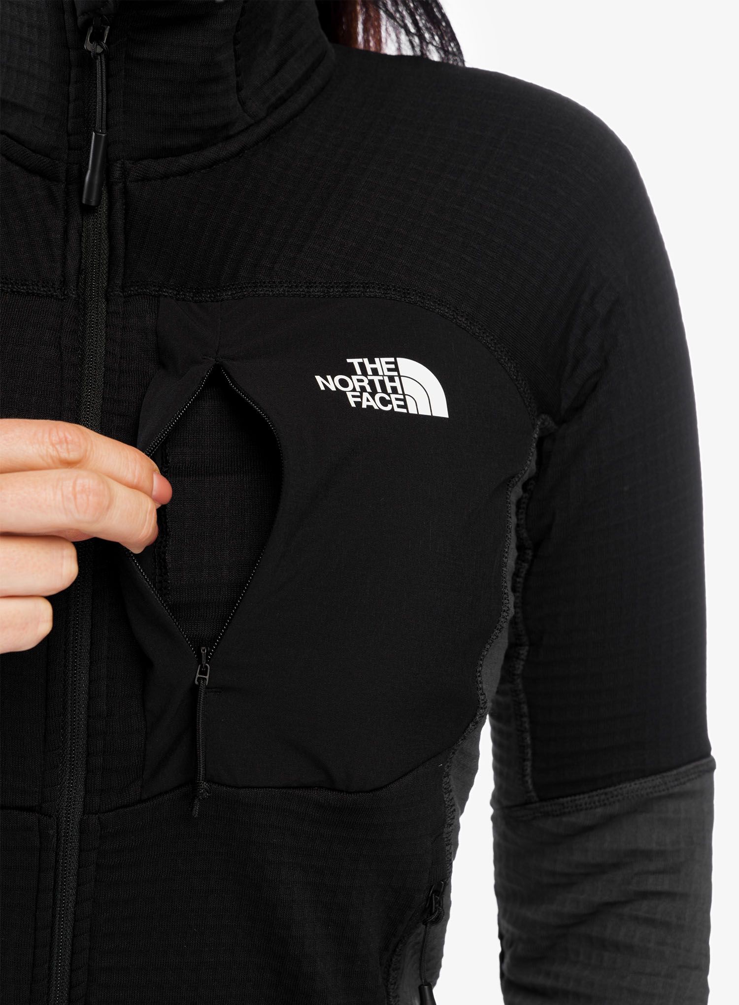 Ženska dukserica bez kapuljače The North Face Stormgap Powergrid Jacket - black/grey