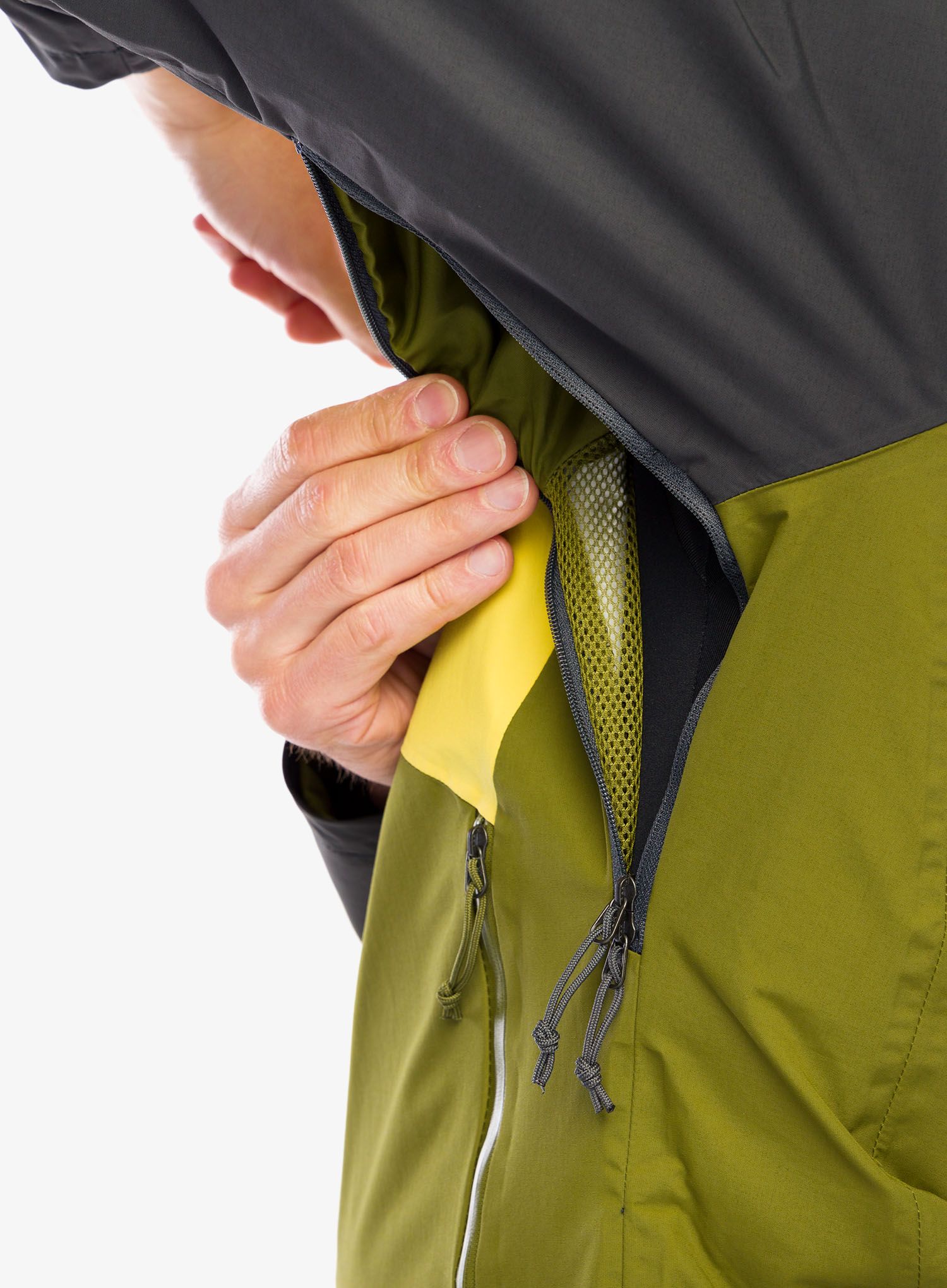 Kišna jakna The North Face Stratos Jacket - olive/yellow silt