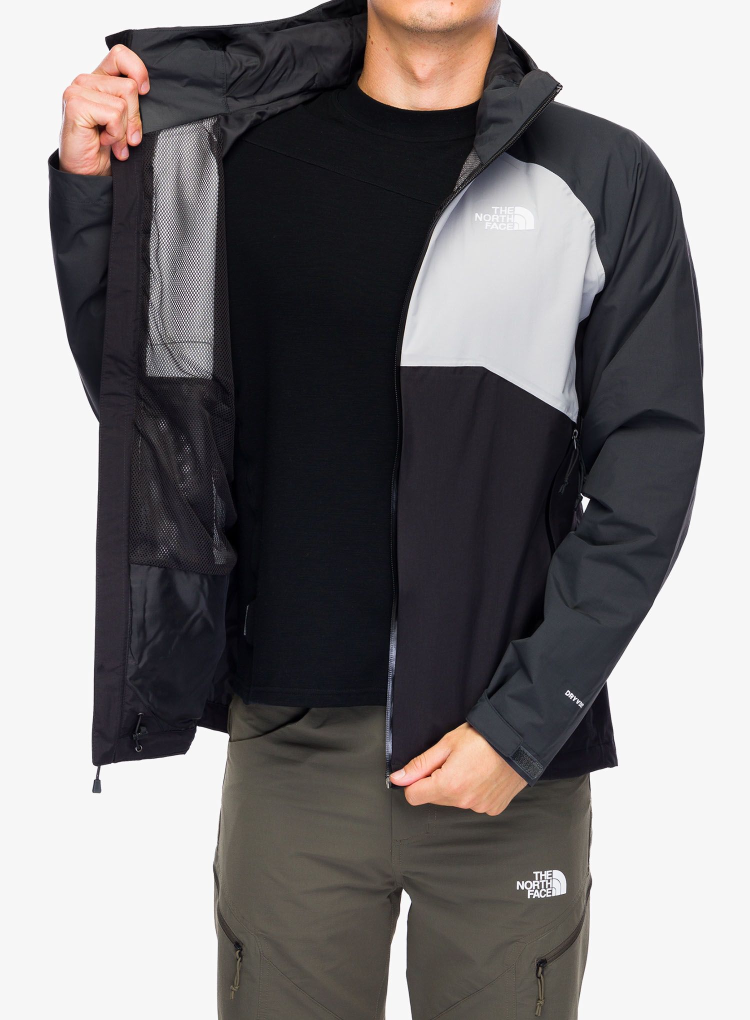 Kišna jakna The North Face Stratos Jacket - tnf black/meld grey
