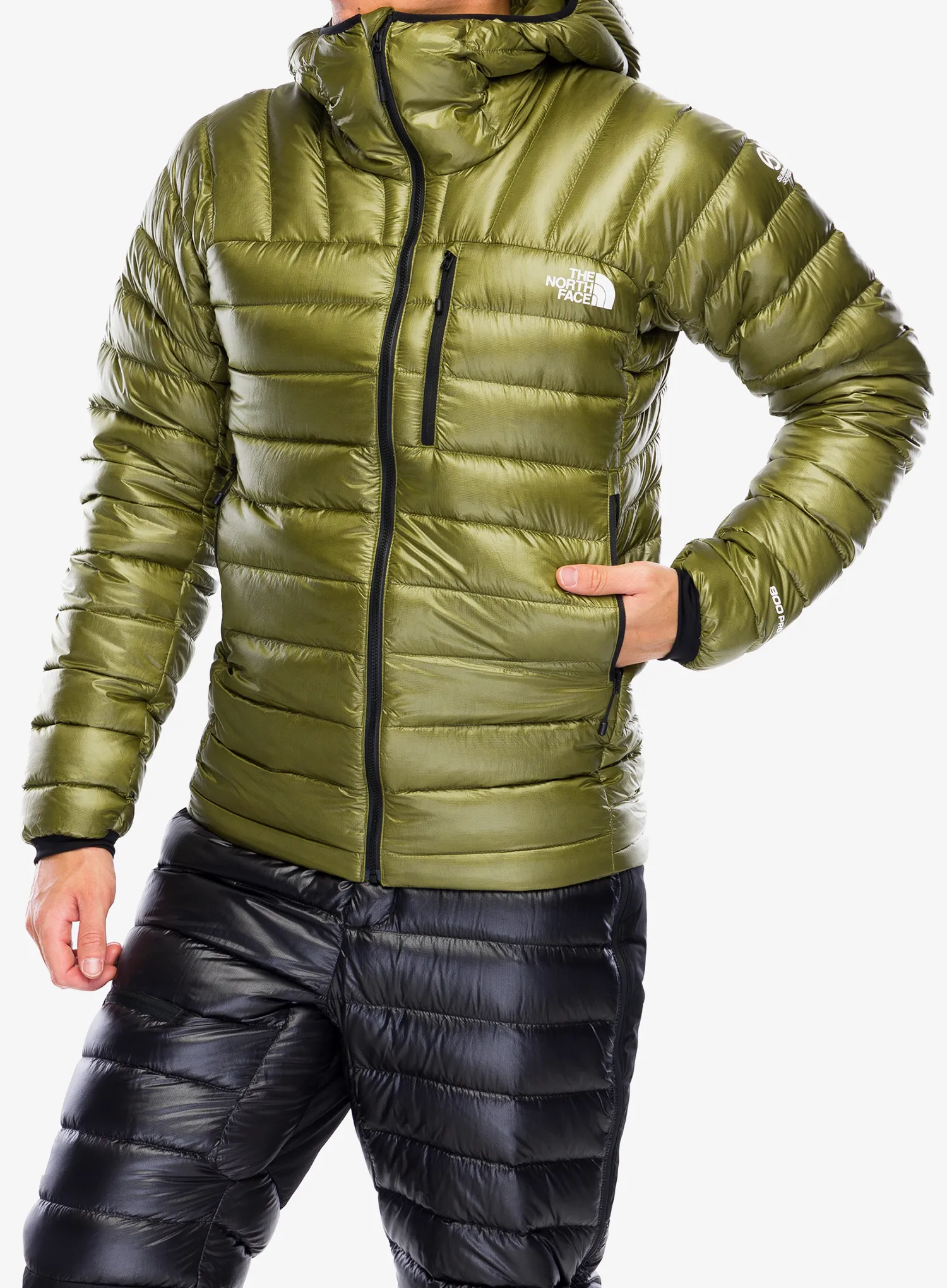 Pernata jakna The North Face Summit Breithorn Hoodie - forest olive