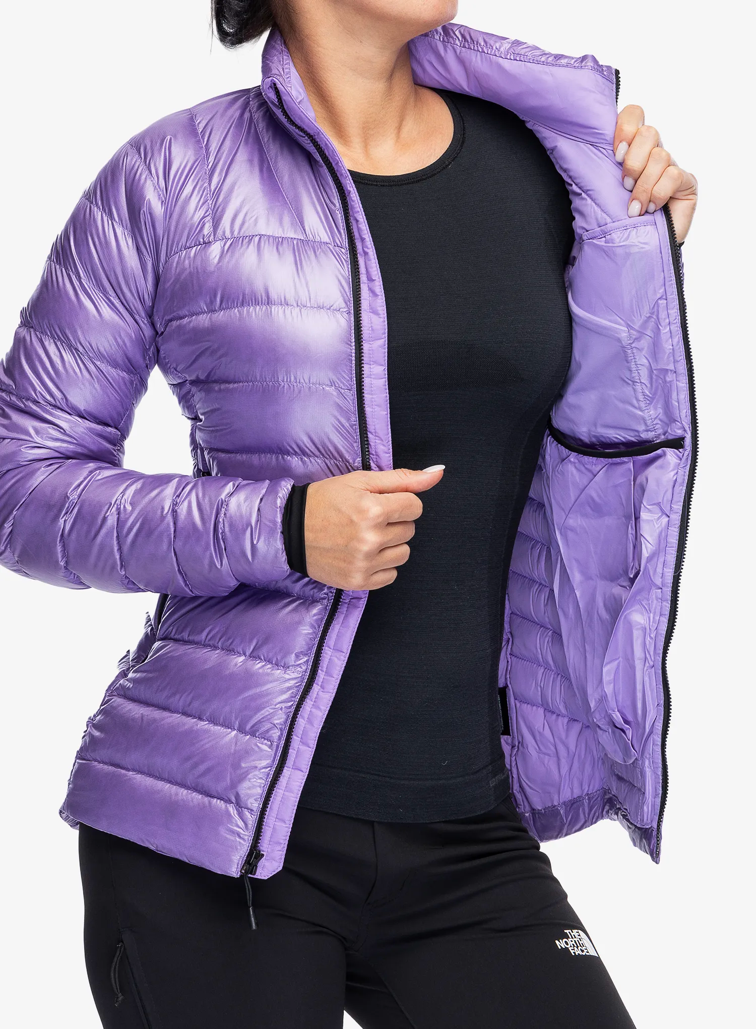Ženska perjana jakna The North Face Summit Breithorn Jacket - purple granite