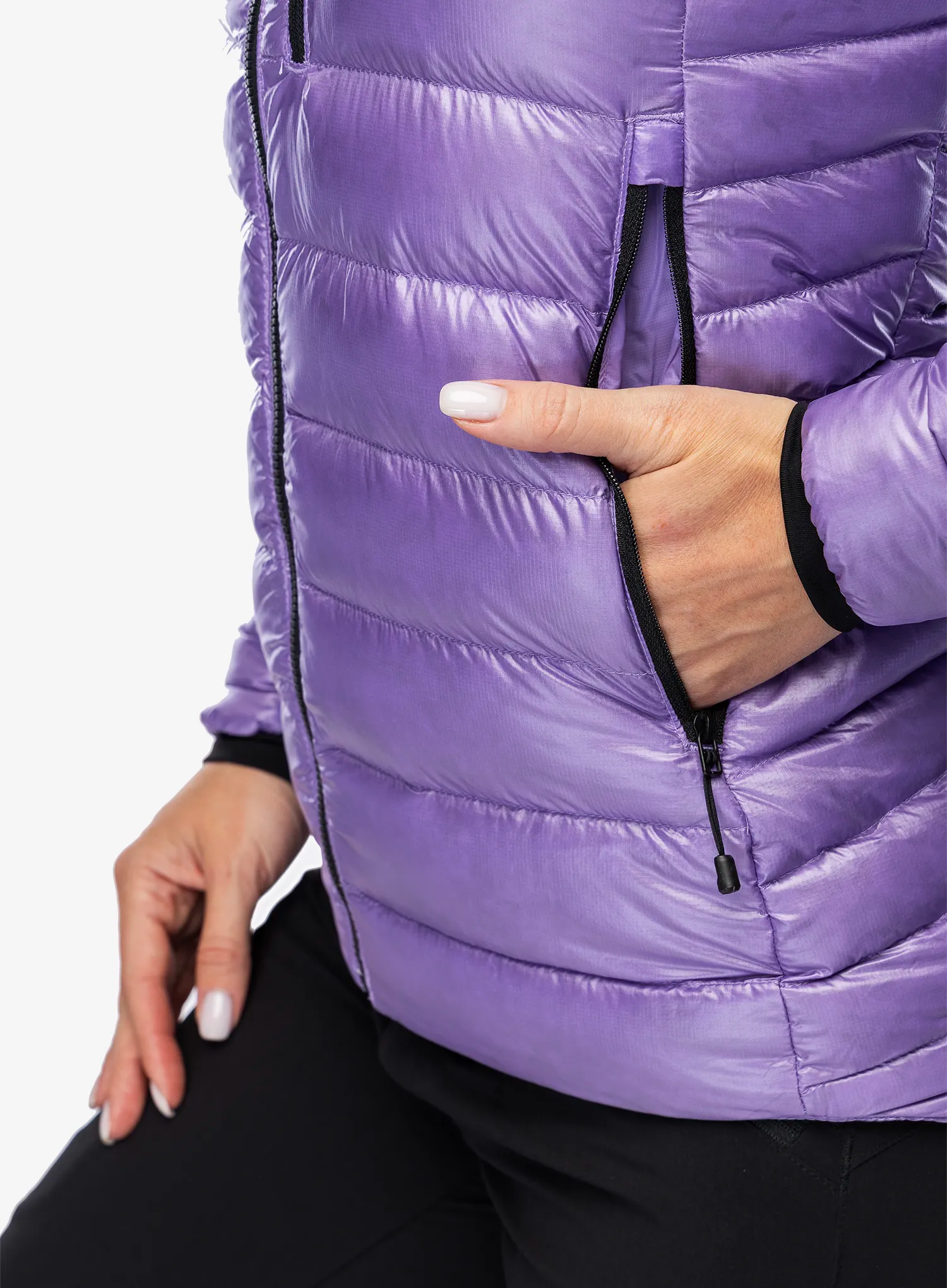 Ženska perjana jakna The North Face Summit Breithorn Jacket - purple granite