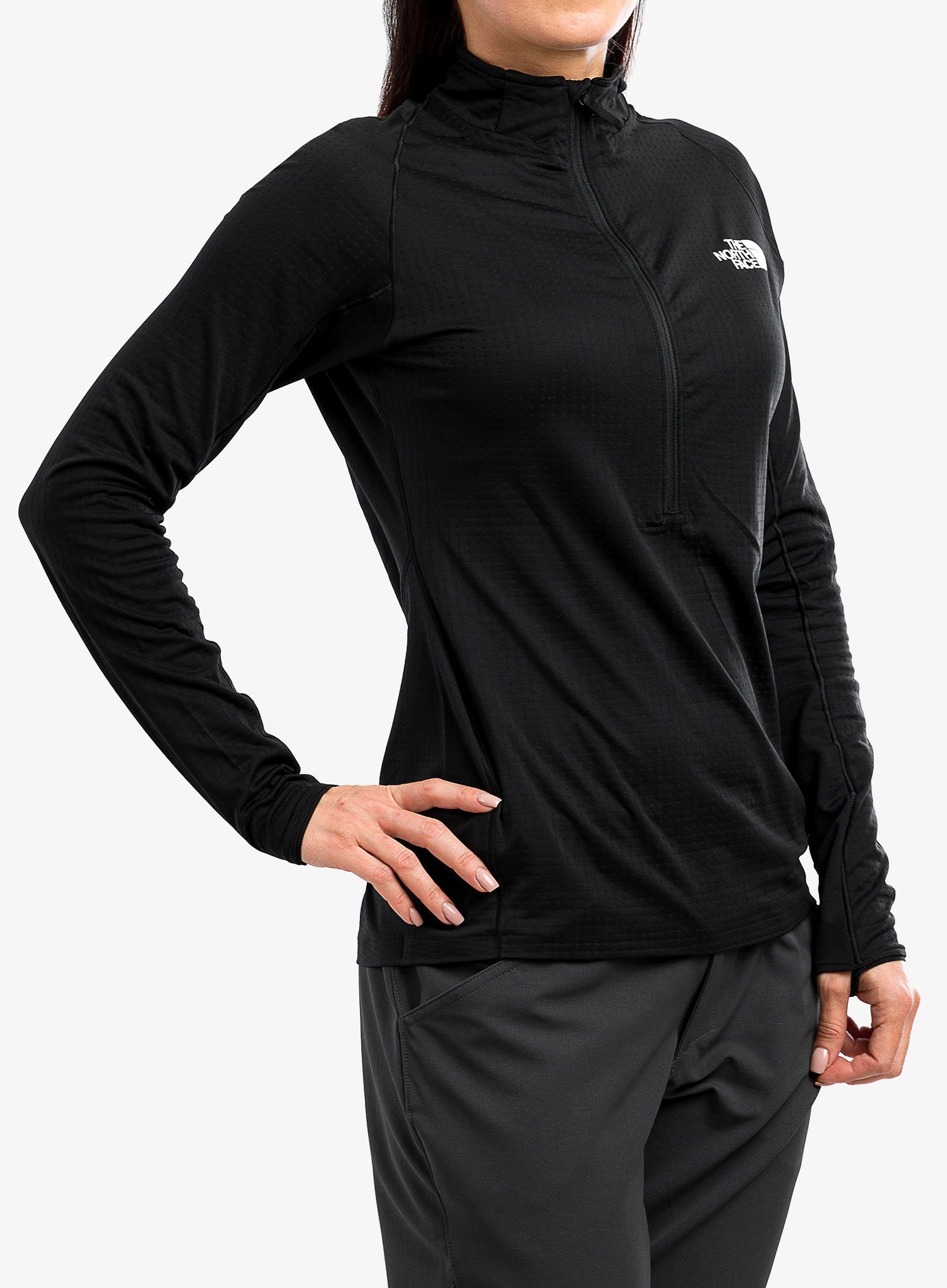 Ženska termoaktivna dukserica The North Face Summit Crevasse 1/2 Zip - tnf black