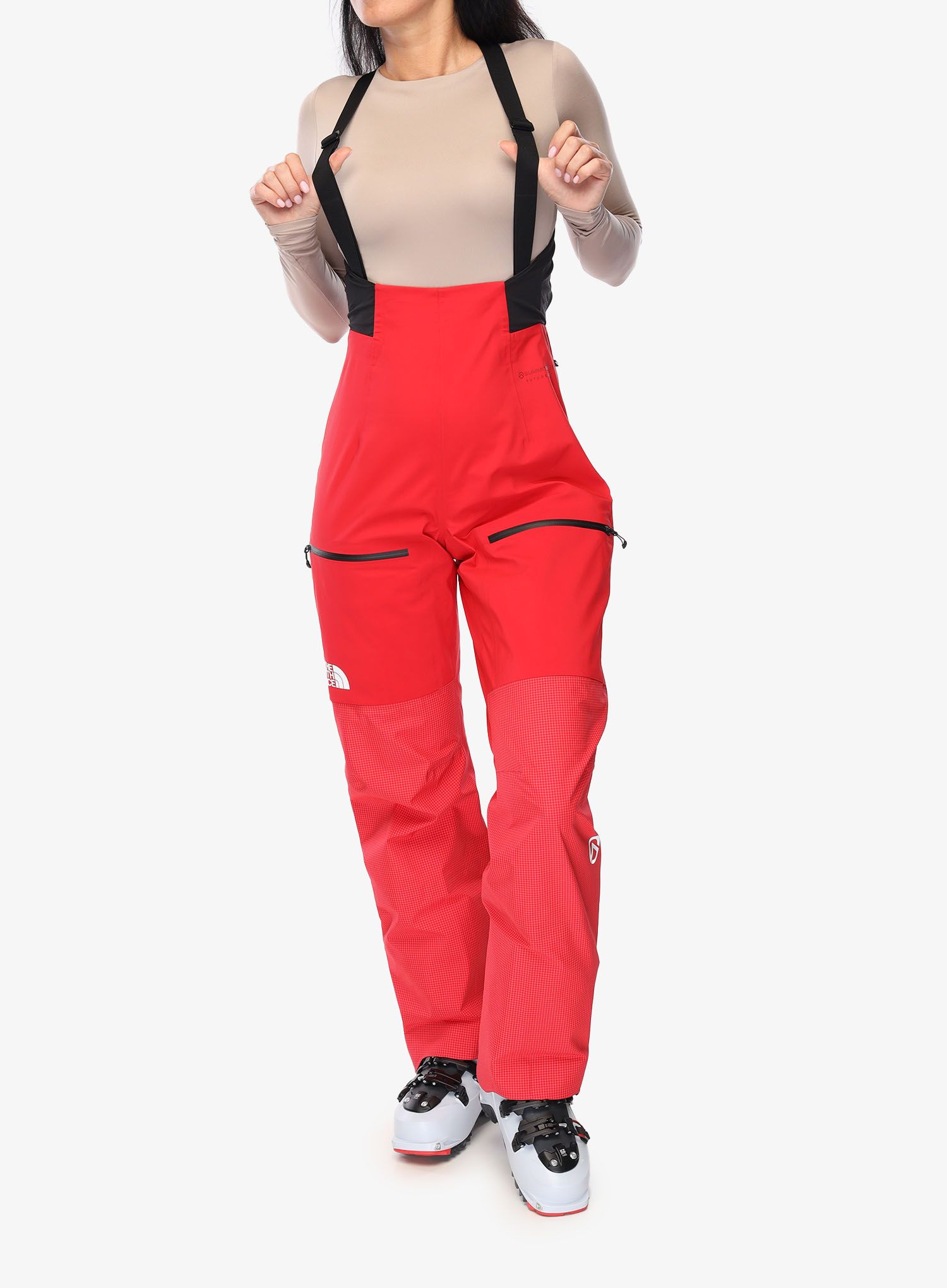 Ženske hlače The North Face Summit Pumori FUTURELIGHT Bib - tnf red