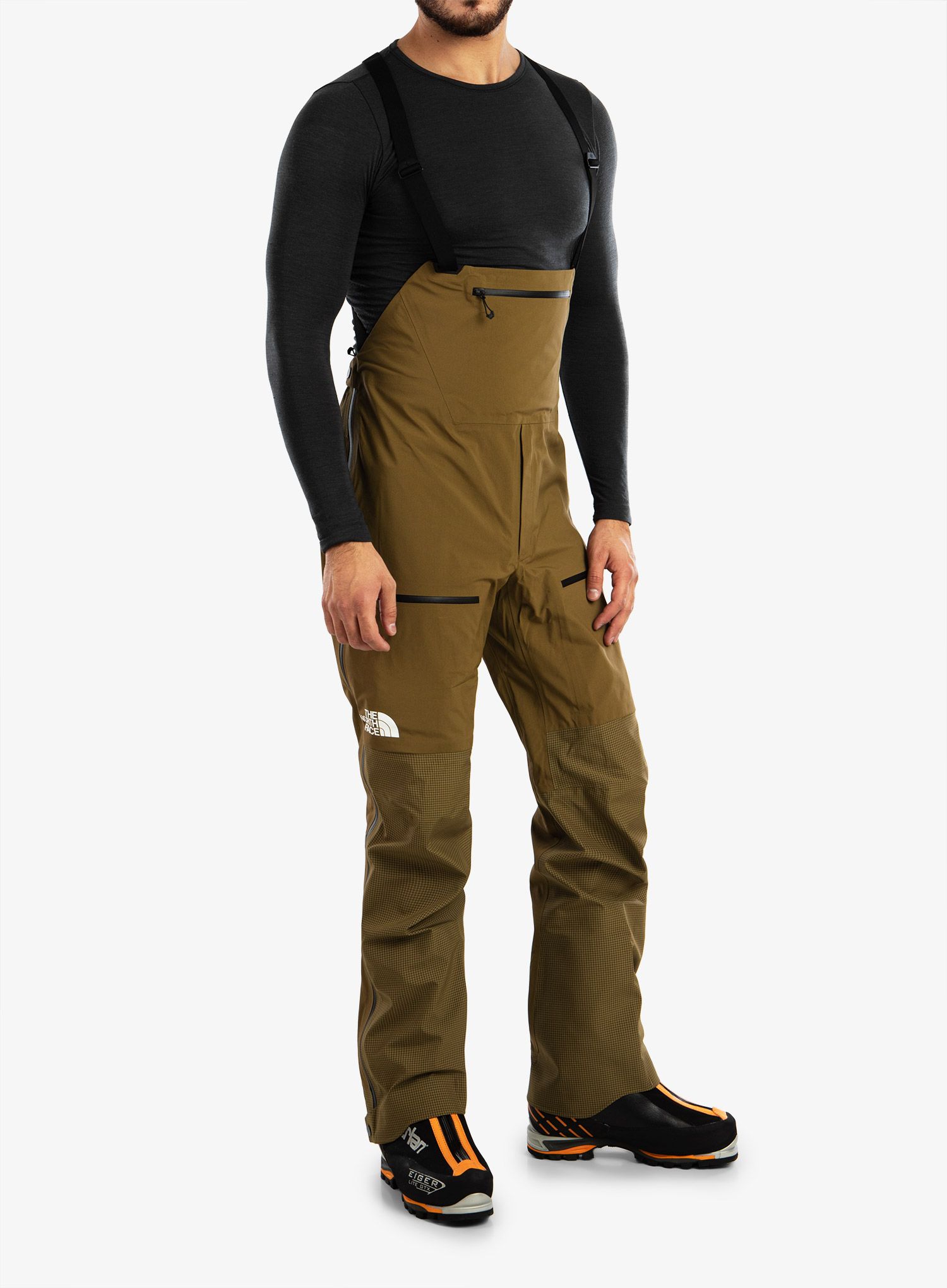 Hlače The North Face Summit Pumori FUTURELIGHT Bib - military olive