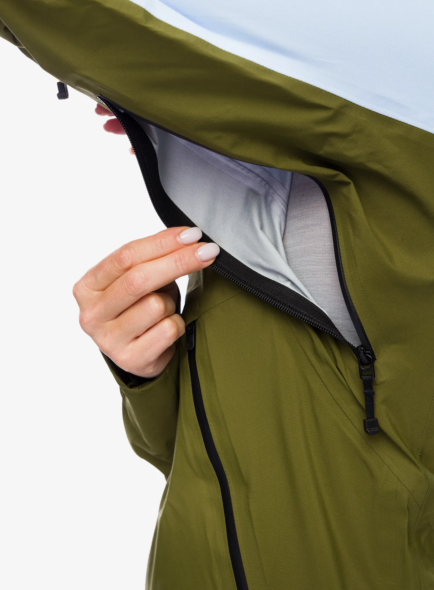 Ženska jakna The North Face Summit Stimson Futurelight Jacket - cornflower/forest olive