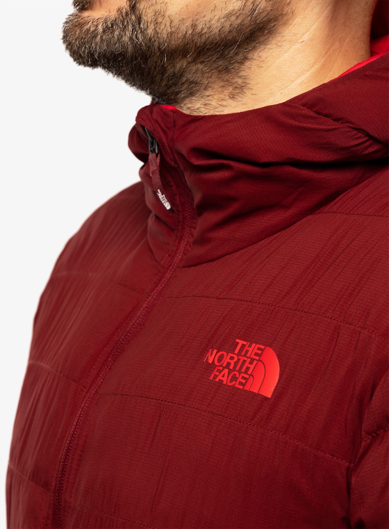 Jakna s postavom The North Face Thermoball 50/50 Jacket - cordovan/tnf red