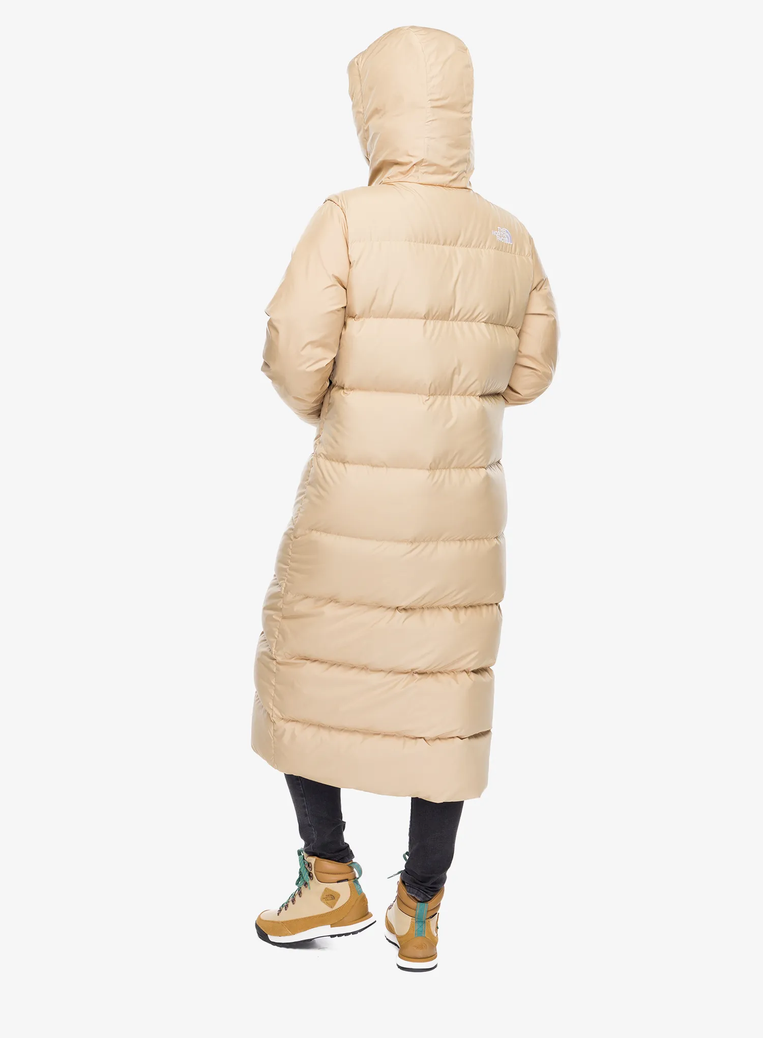 Ženski perjani kaput The North Face Triple C Parka - khaki stone