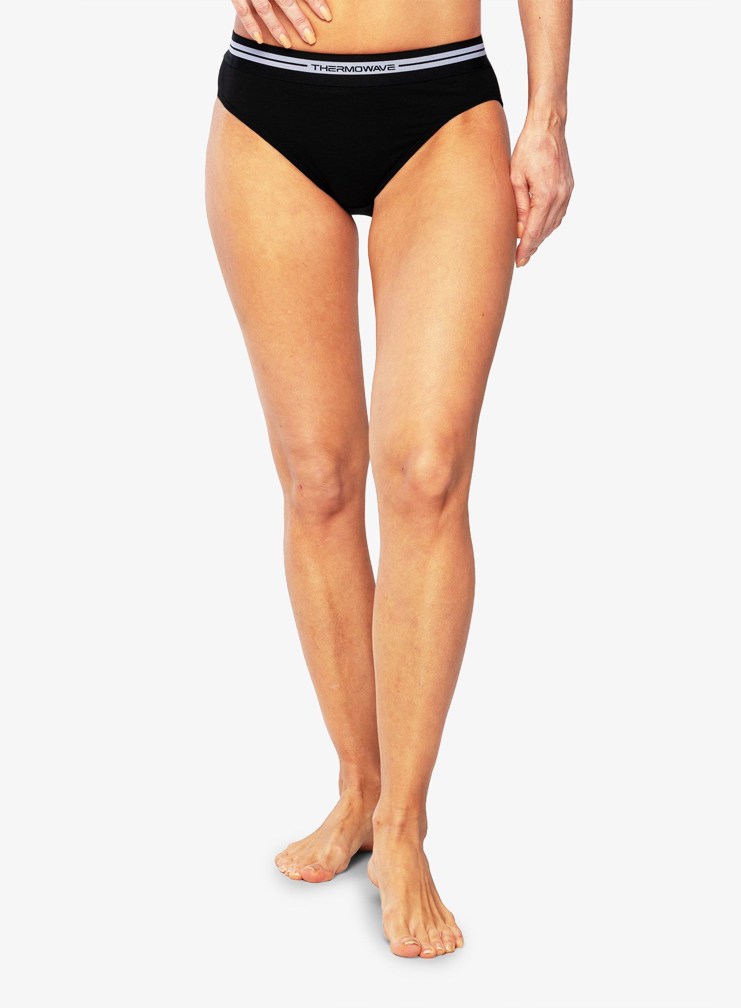 Ženske termoaktivne gaćice Thermowave Merino Life Briefs - black