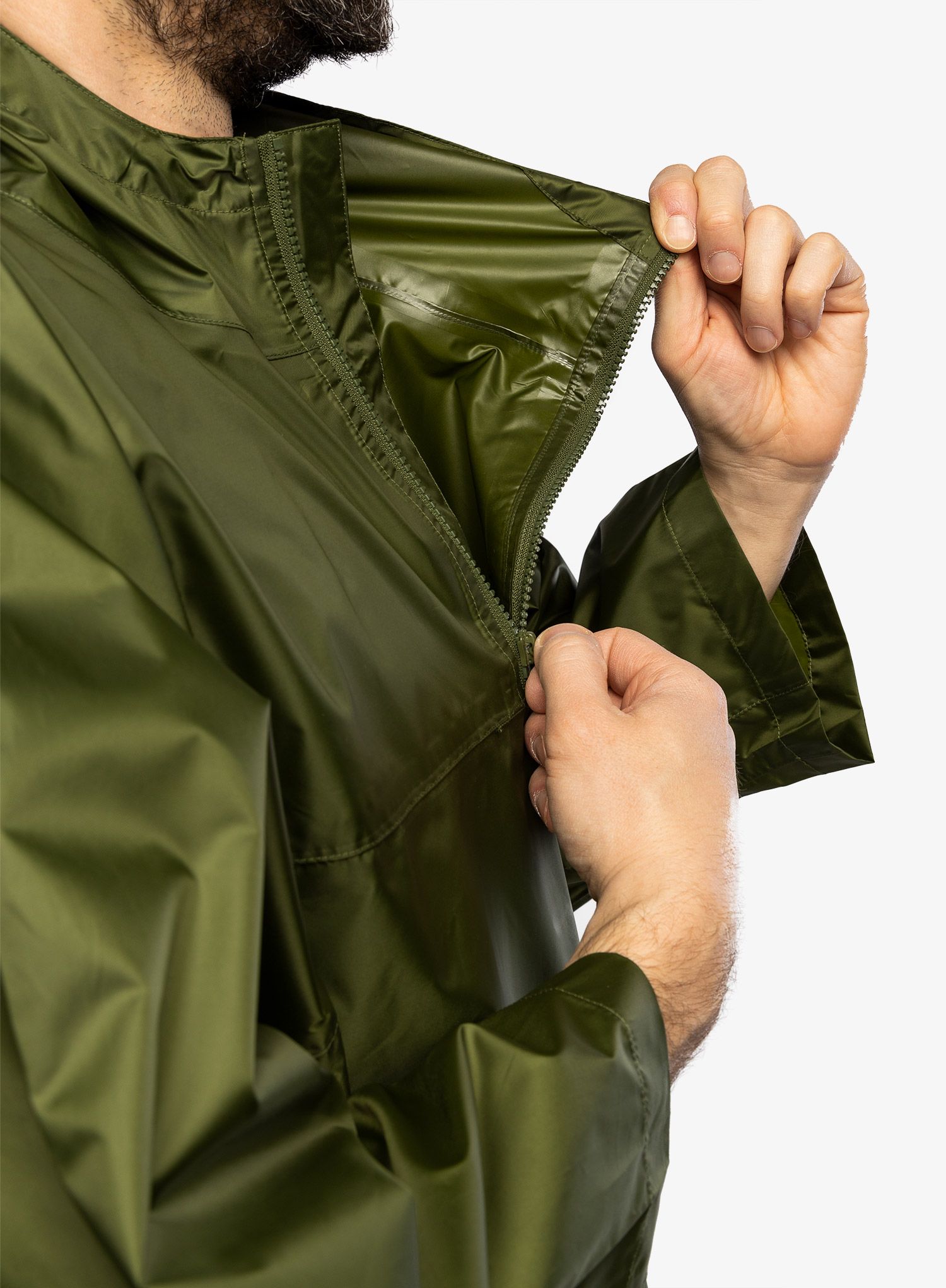 Planinarski ogrtač Trekmates Deluxe Poncho - chive