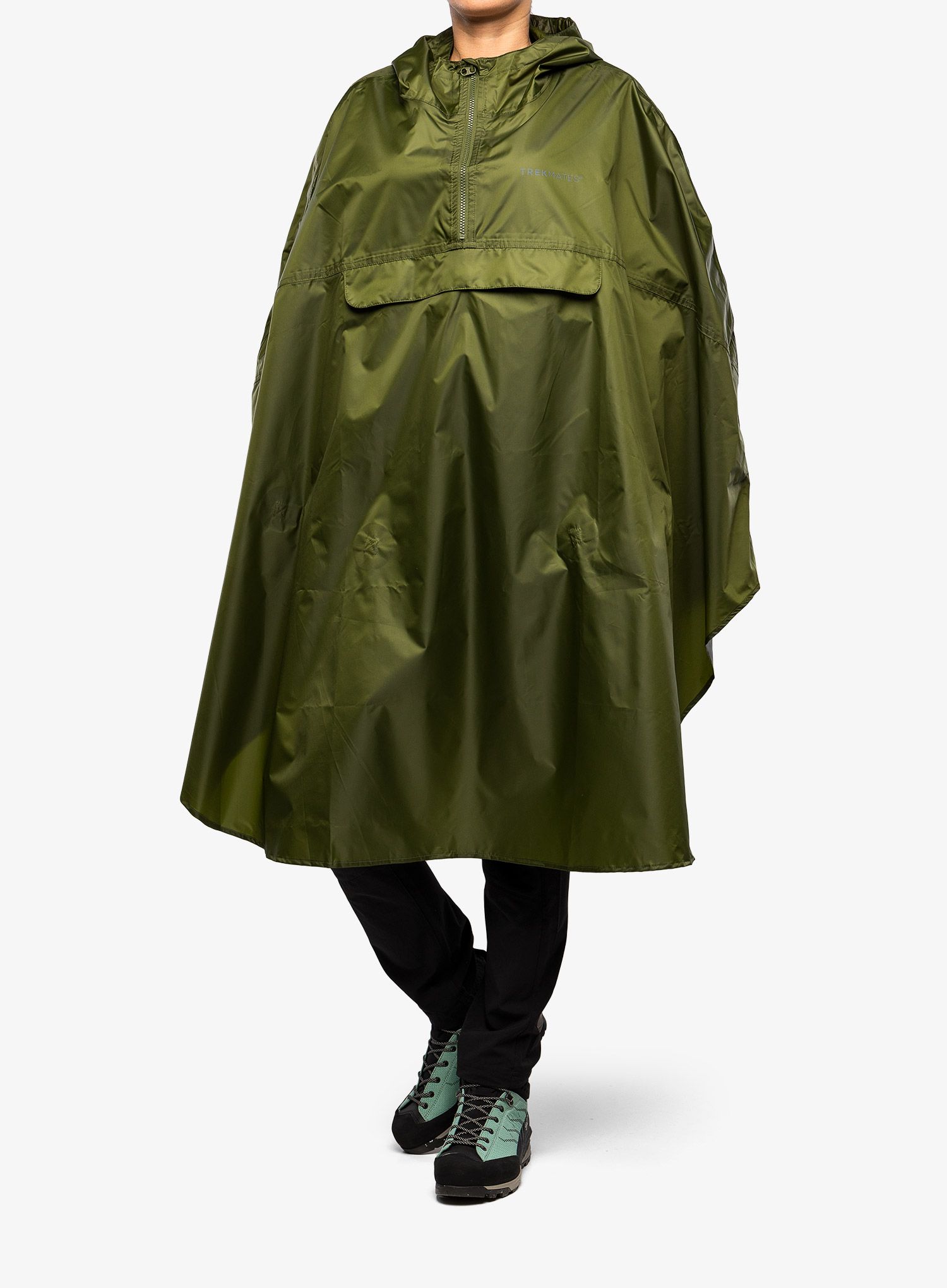 Planinarski ogrtač Trekmates Rove Poncho - moss