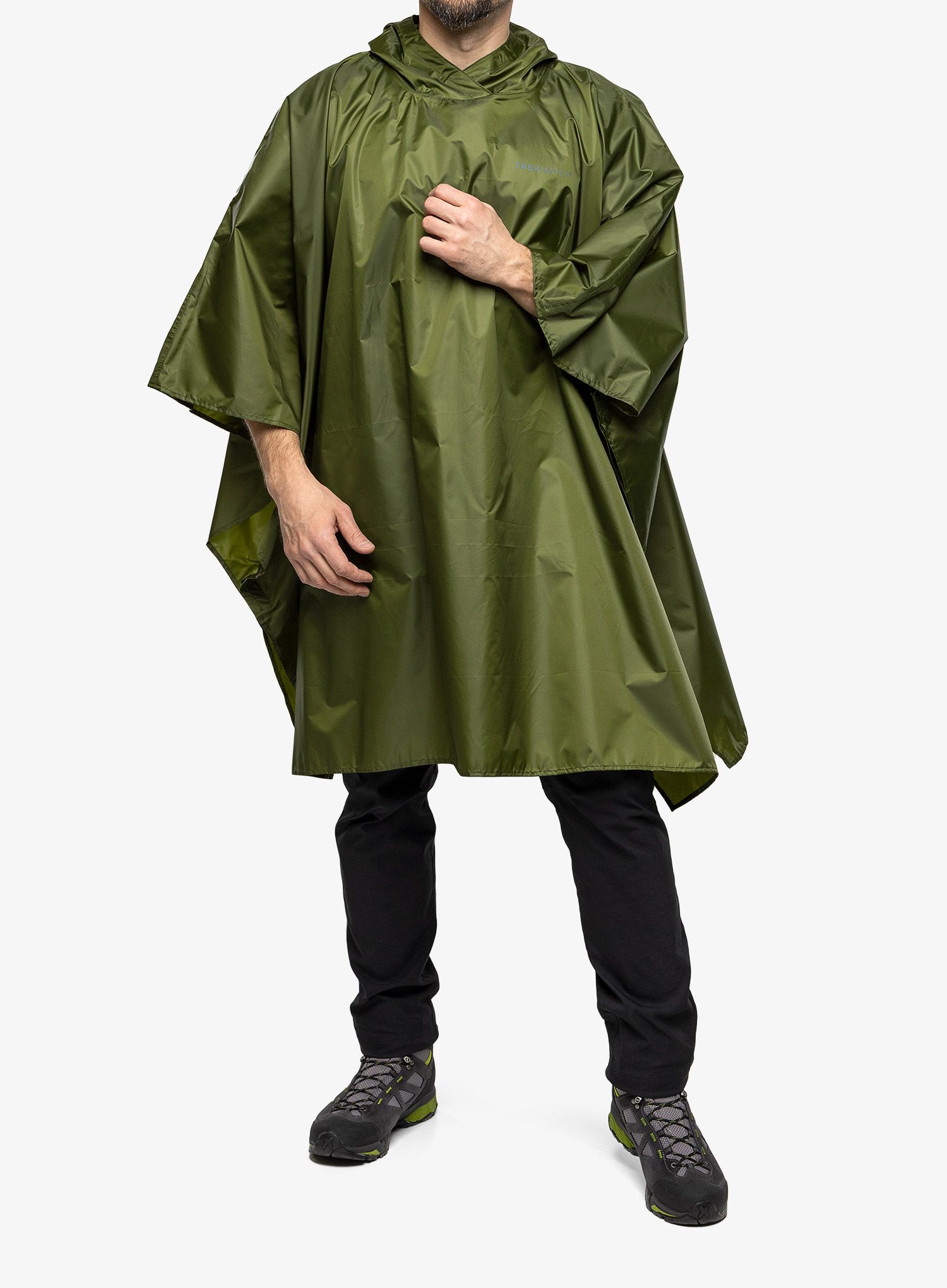 Planinarski ogrtač Trekmates Tour Poncho - chive