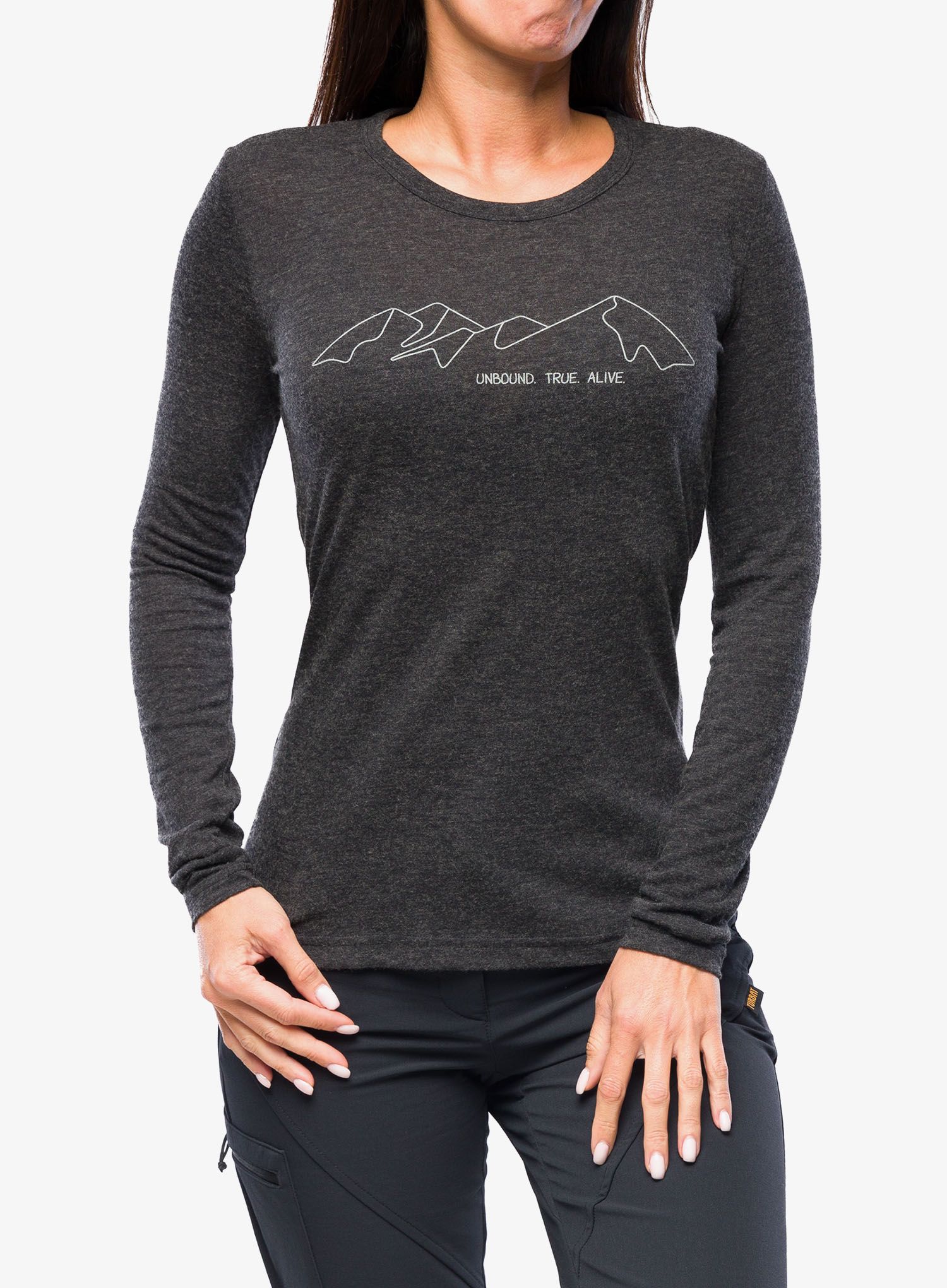 Ženski longsleeve Turbat Cozy Logo 2 LS - caviar