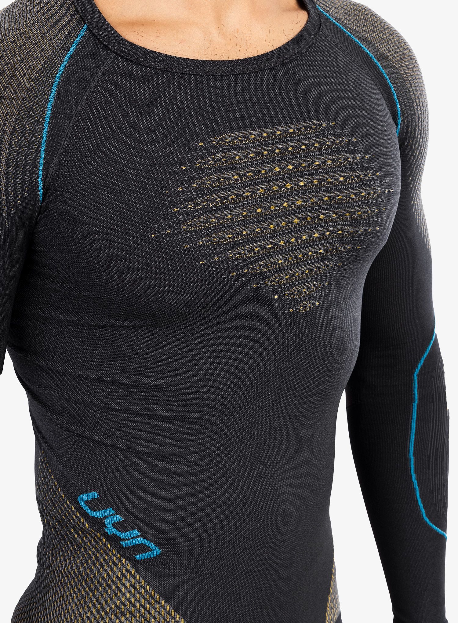 Termoaktivna dukserica UYN Man Evolutyon UW Shirt LS - charcoal/gold/atlantic
