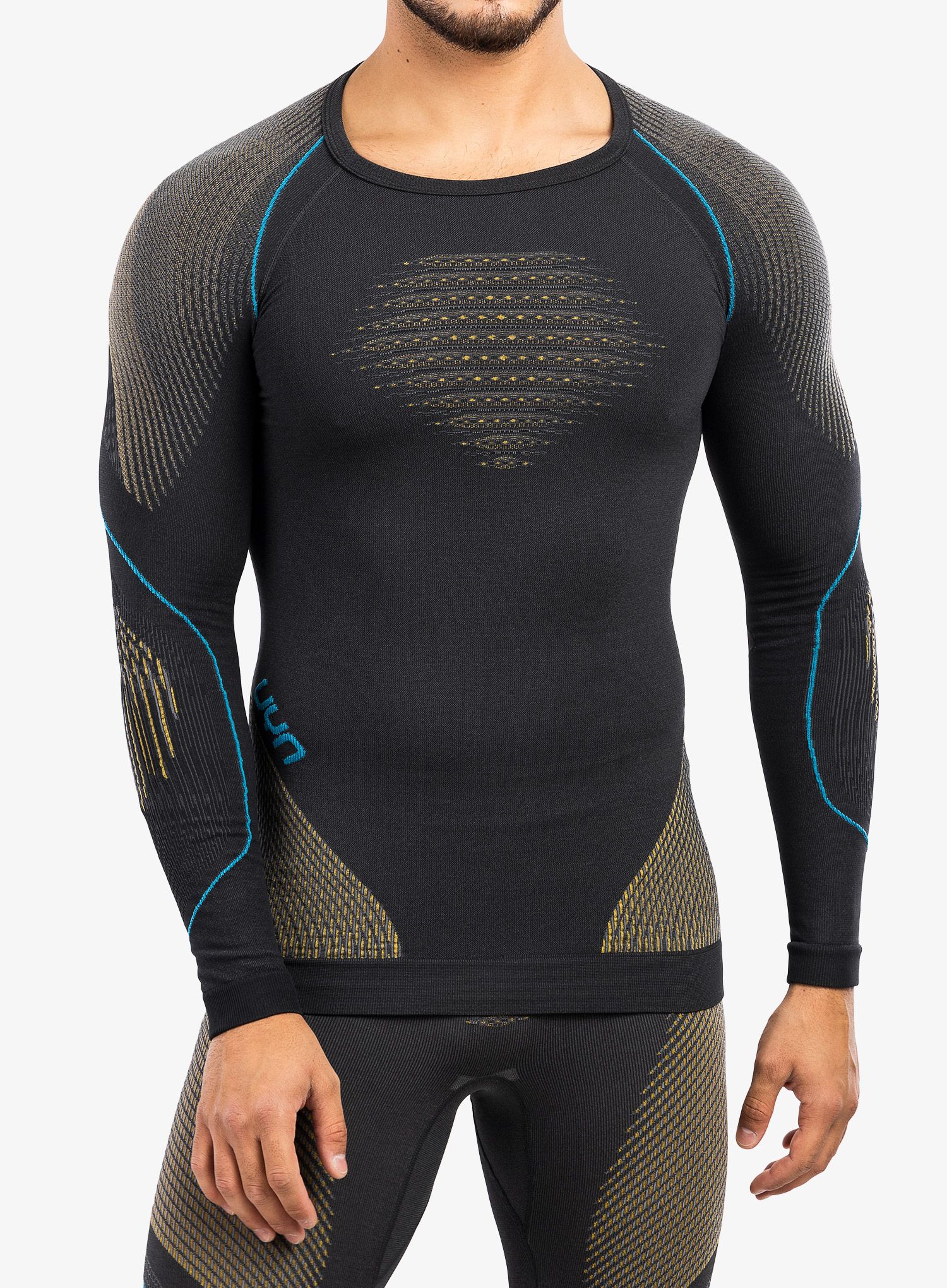 Termoaktivna dukserica UYN Man Evolutyon UW Shirt LS - charcoal/gold/atlantic