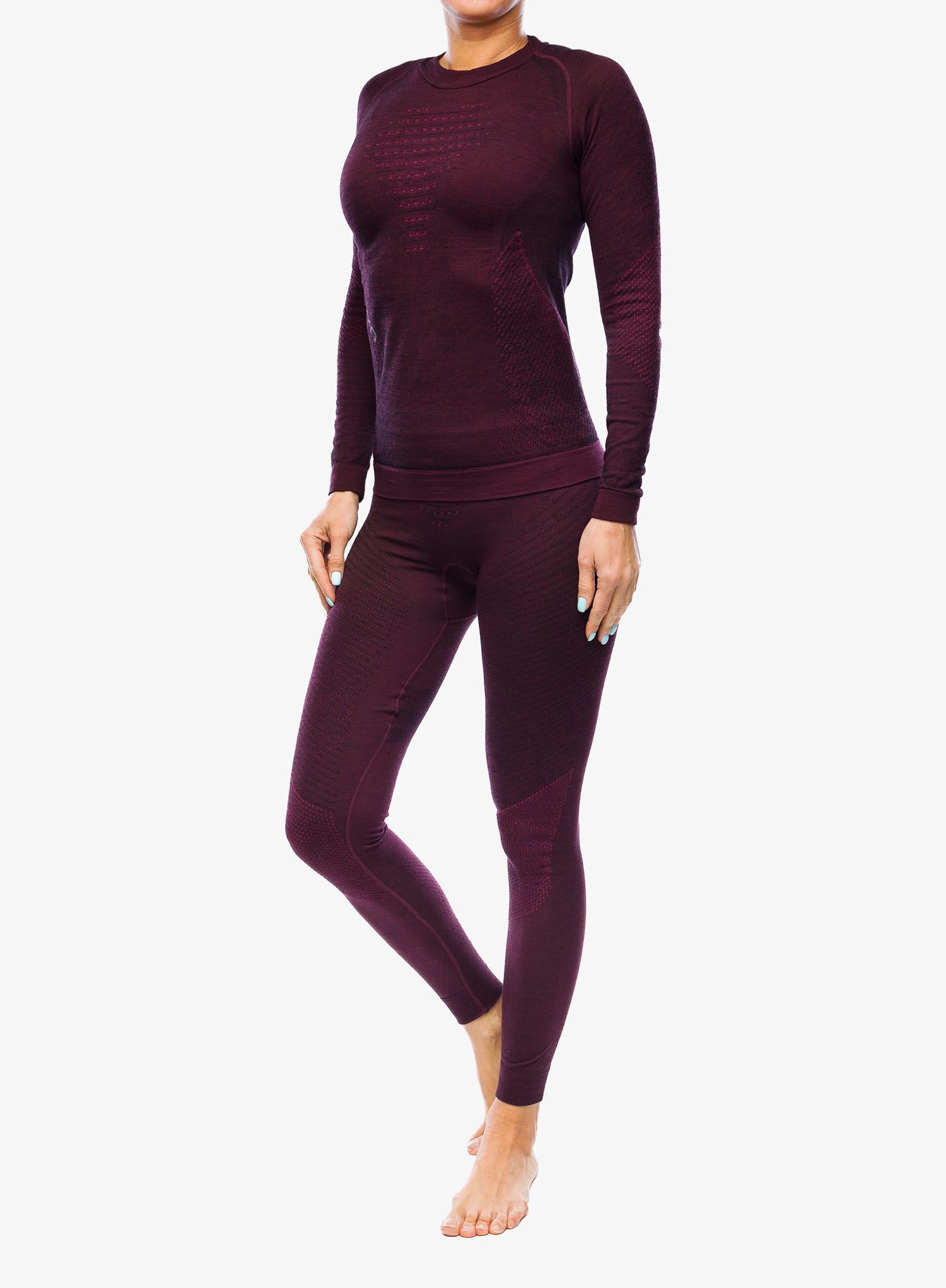 Ženske termo tajice UYN Fusyon Biotech UW Pants Long - windsor wine