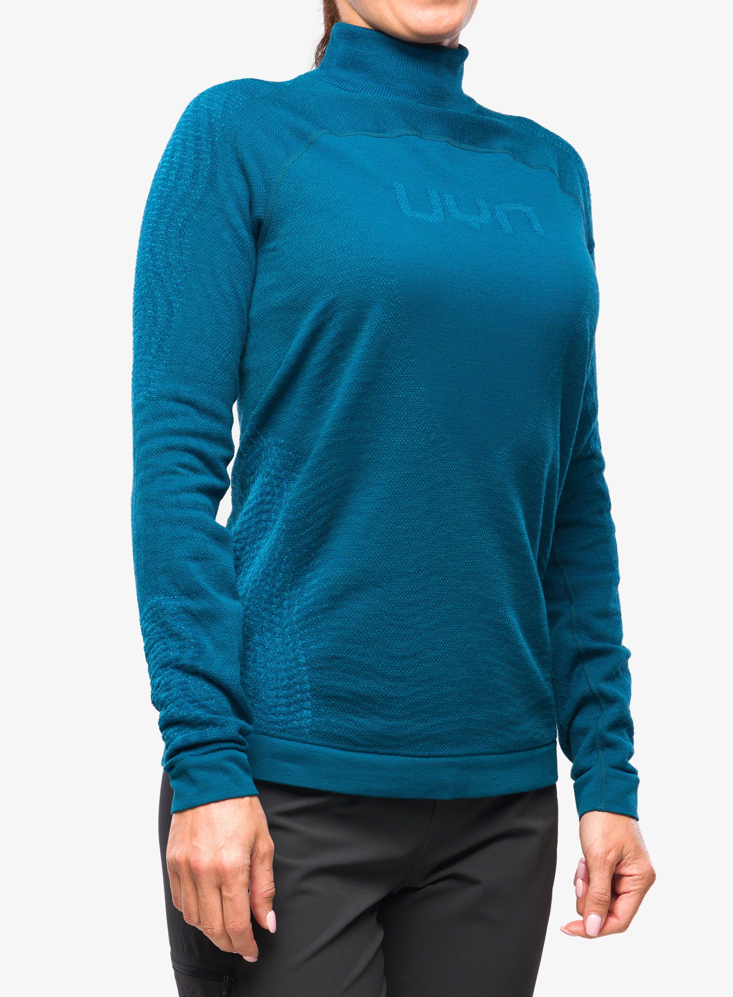 Ženska termoaktivna dukserica UYN Nival 2nd Layer OW Shirt Long LS - blue poseidon/atlantic