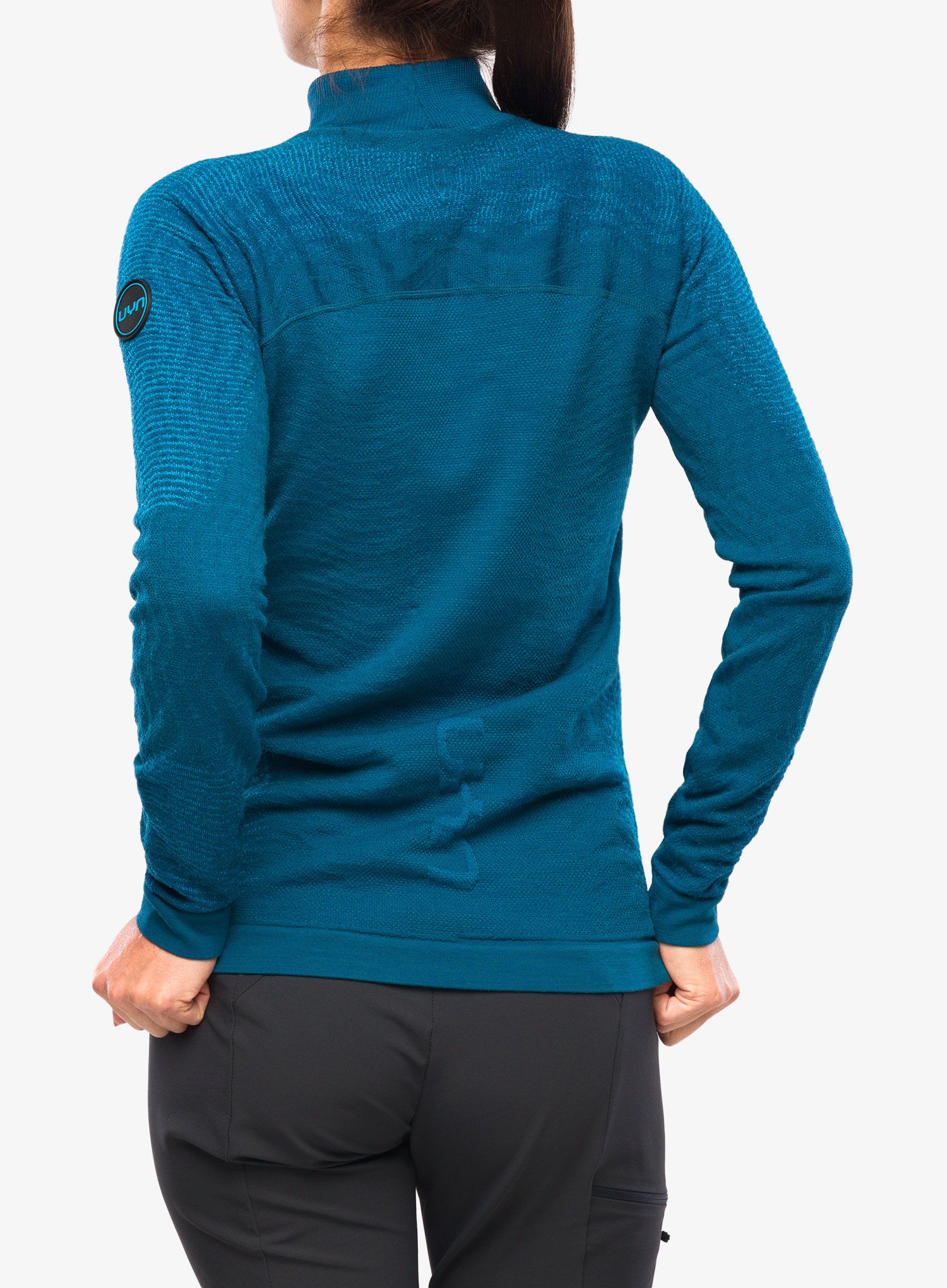 Ženska termoaktivna dukserica UYN Nival 2nd Layer OW Shirt Long LS - blue poseidon/atlantic