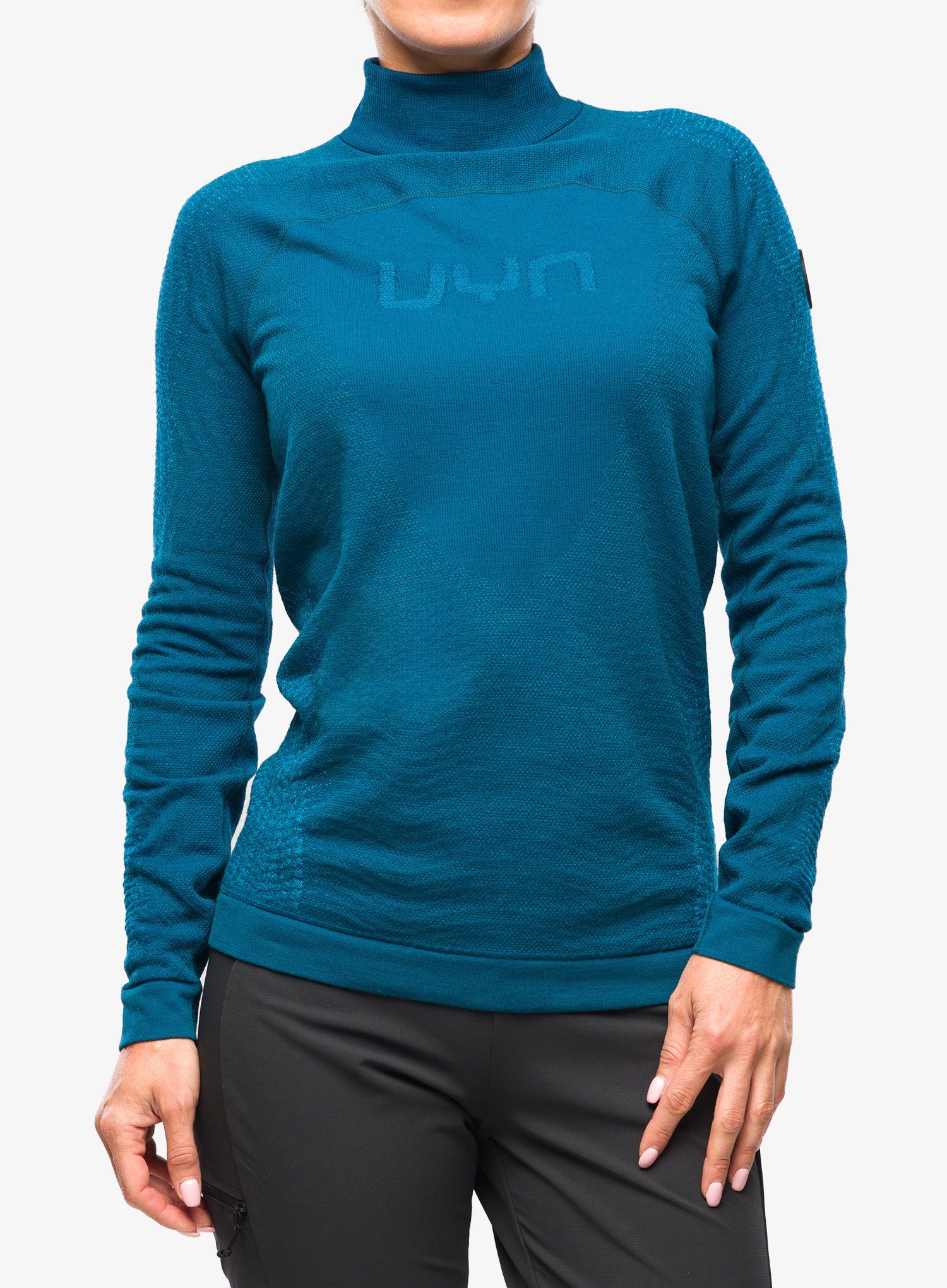 Ženska termoaktivna dukserica UYN Nival 2nd Layer OW Shirt Long LS - blue poseidon/atlantic