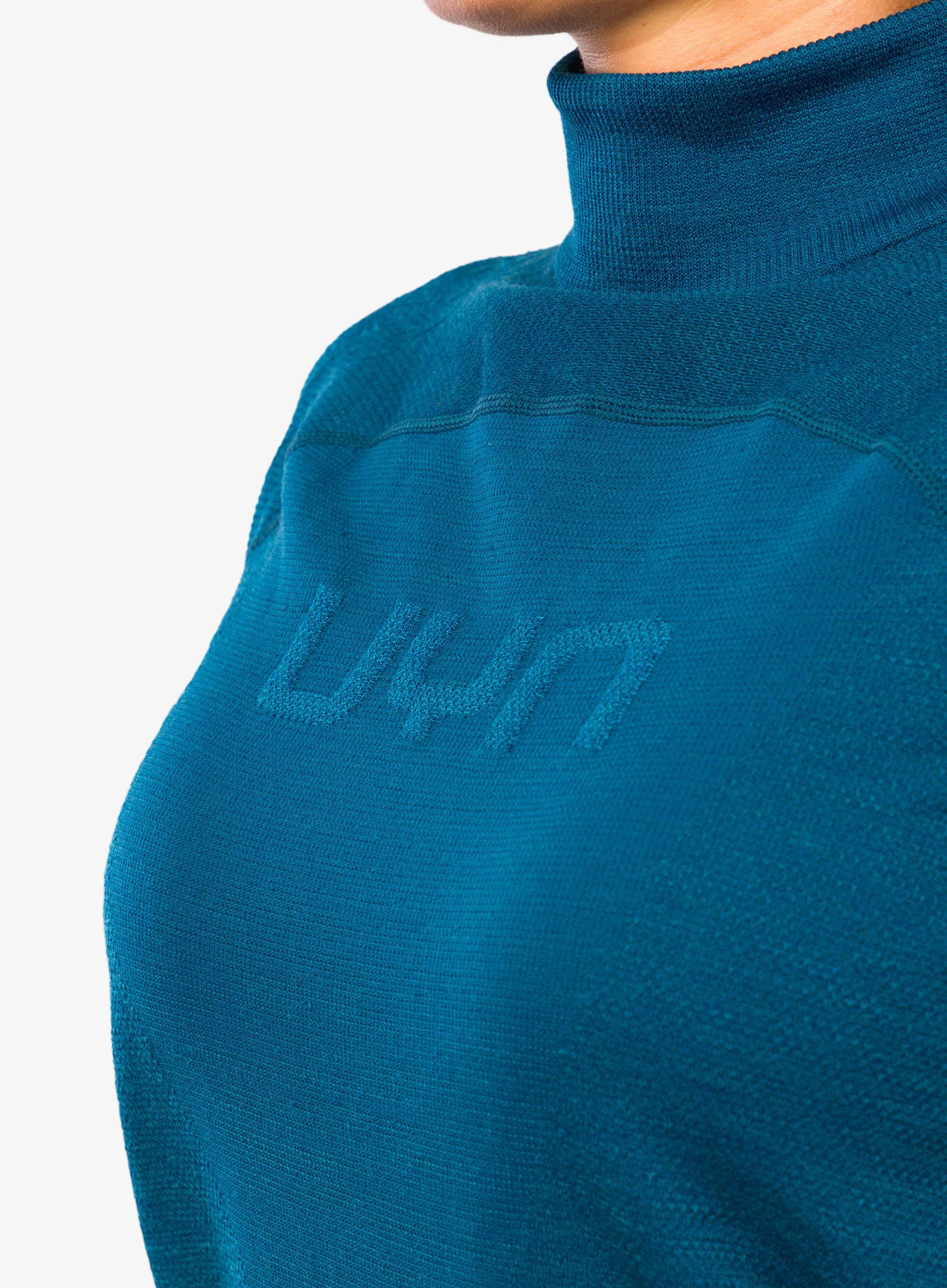 Ženska termoaktivna dukserica UYN Nival 2nd Layer OW Shirt Long LS - blue poseidon/atlantic