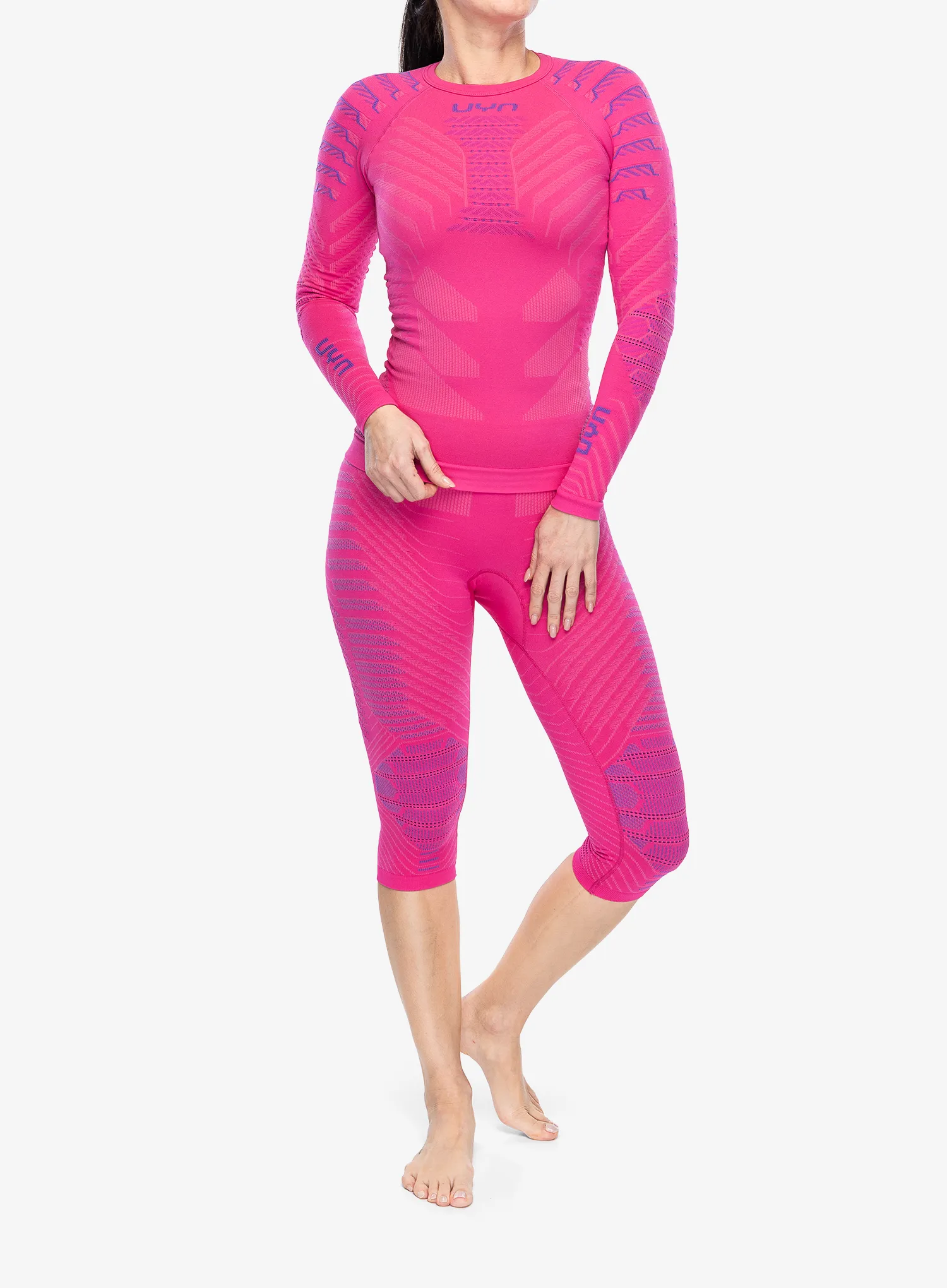 Ženske termo tajice UYN Resilyon UW Pants Medium - magenta/pink