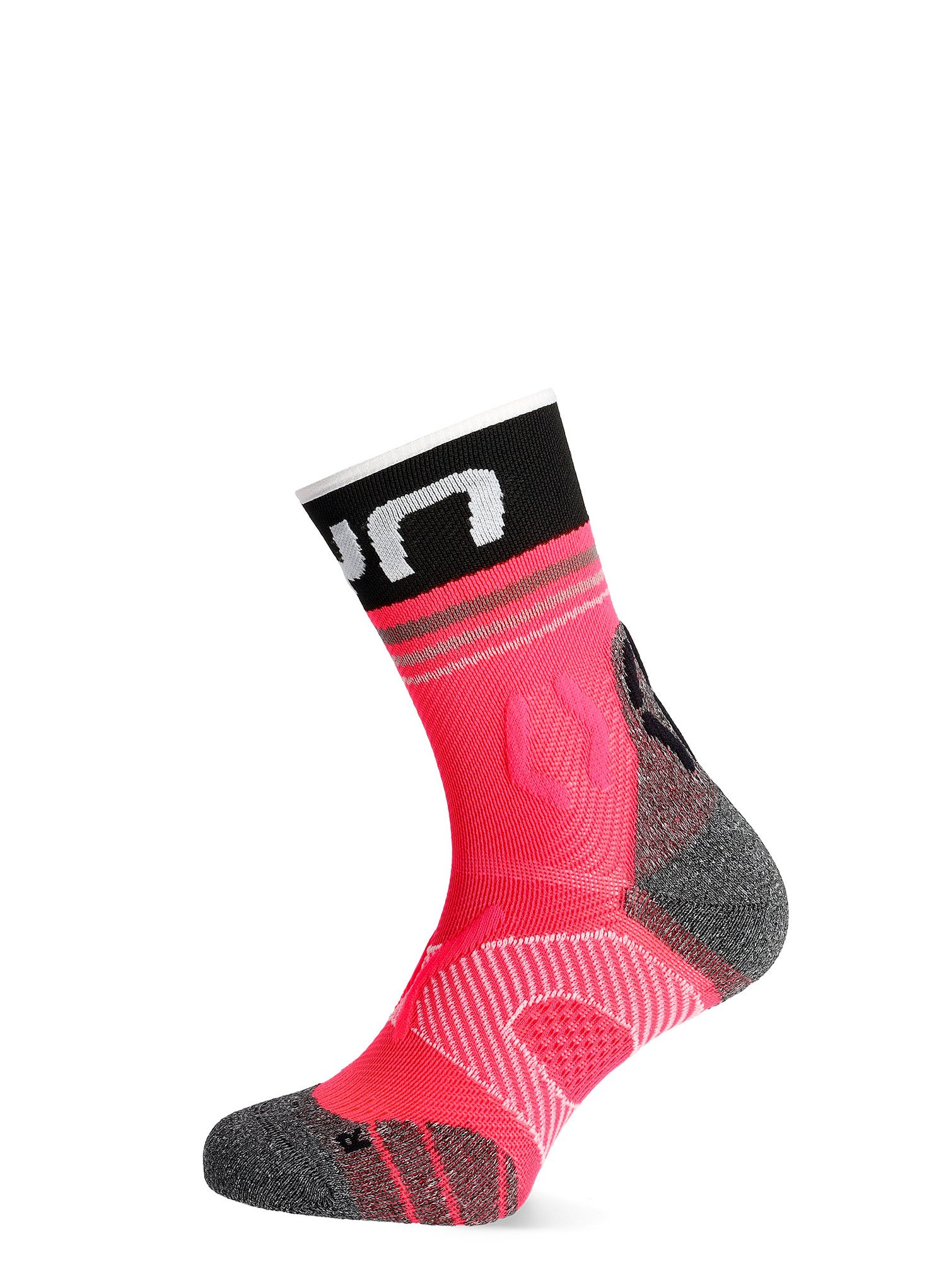 Ženske čarape za trčanje UYN Runner's One Short Socks - pink/black
