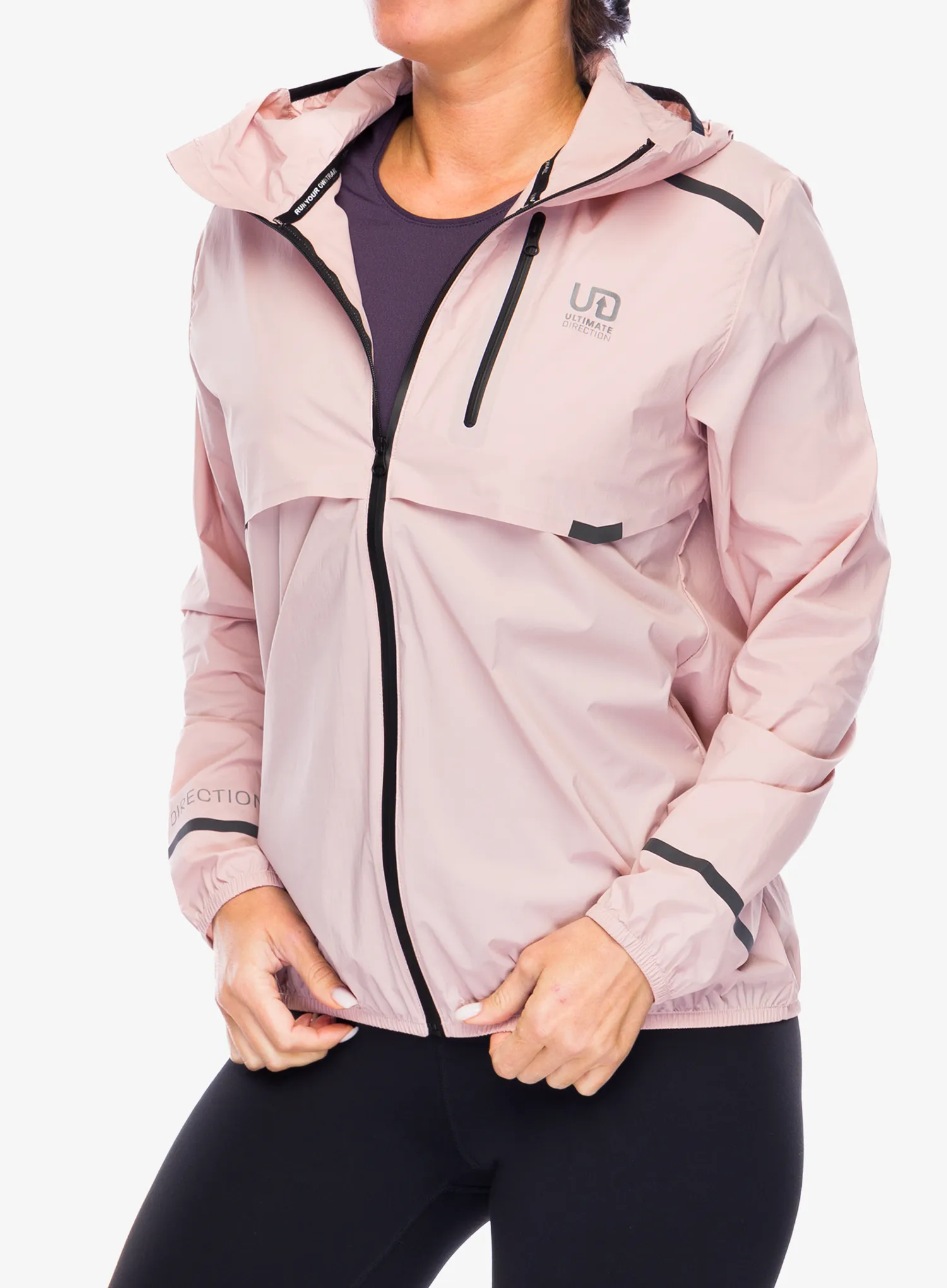 Ženska vjetrovka Ultimate Direction Aerolight Wind Jacket - clay