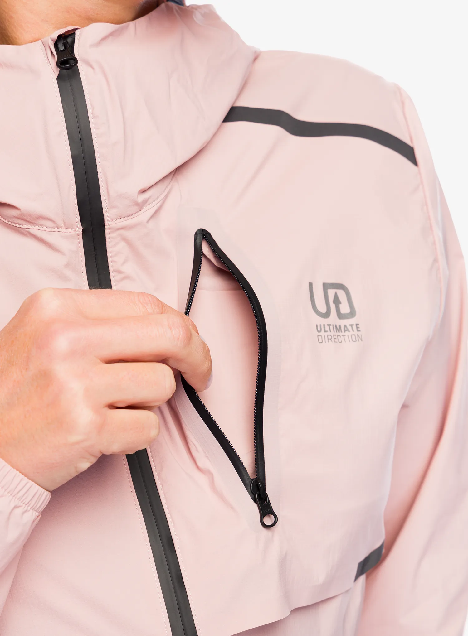 Ženska vjetrovka Ultimate Direction Aerolight Wind Jacket - clay