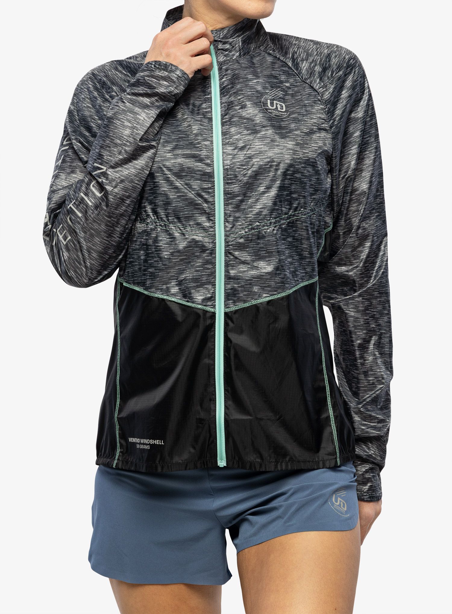 Ženska jakna za trčanje Ultimate Direction Ventro Windshell - hth.grey