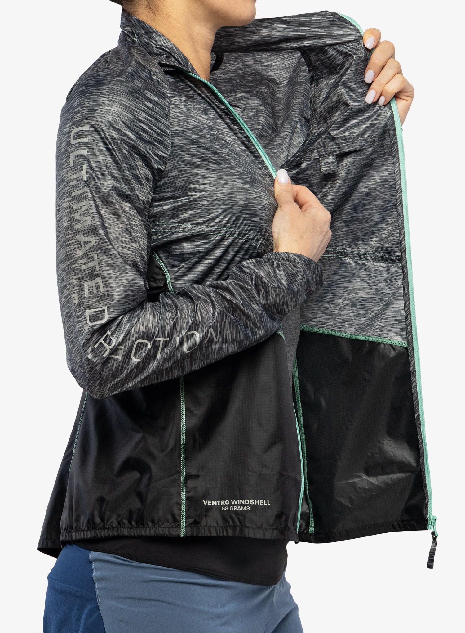 Ženska jakna za trčanje Ultimate Direction Ventro Windshell - hth.grey