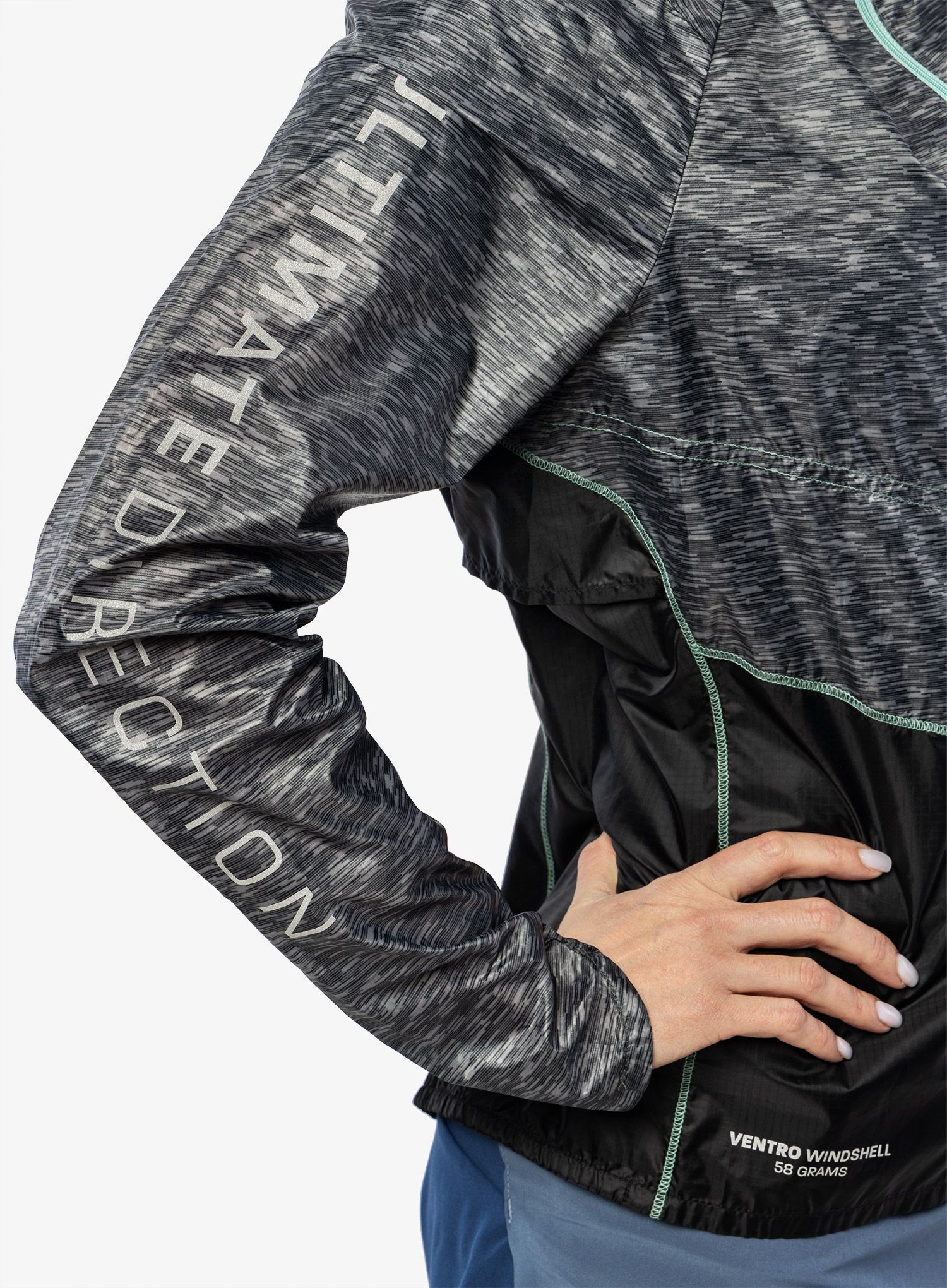 Ženska jakna za trčanje Ultimate Direction Ventro Windshell - hth.grey