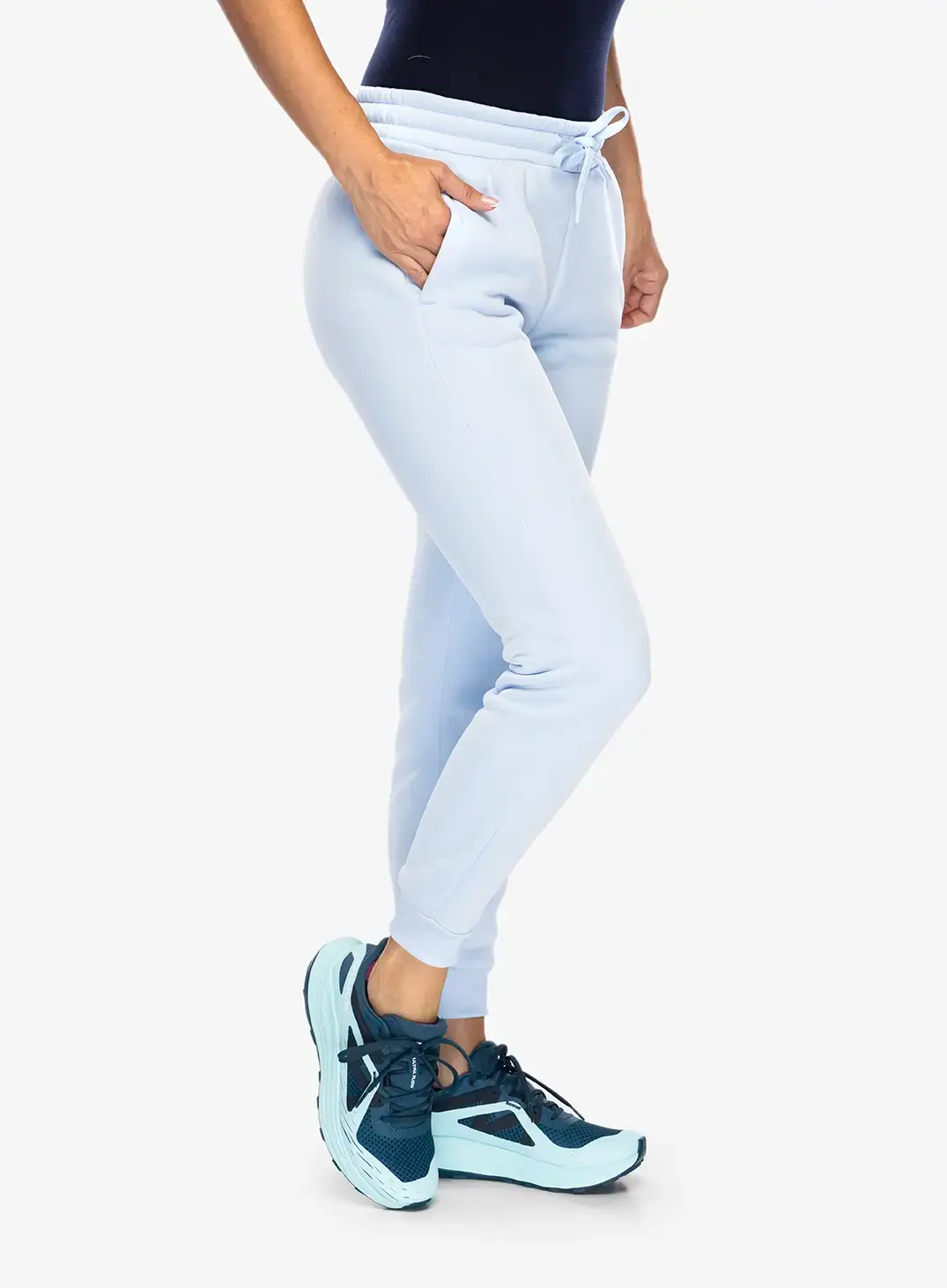 Ženske hlače Under Armour Armour Fleece Joggers - nimbus blue/black