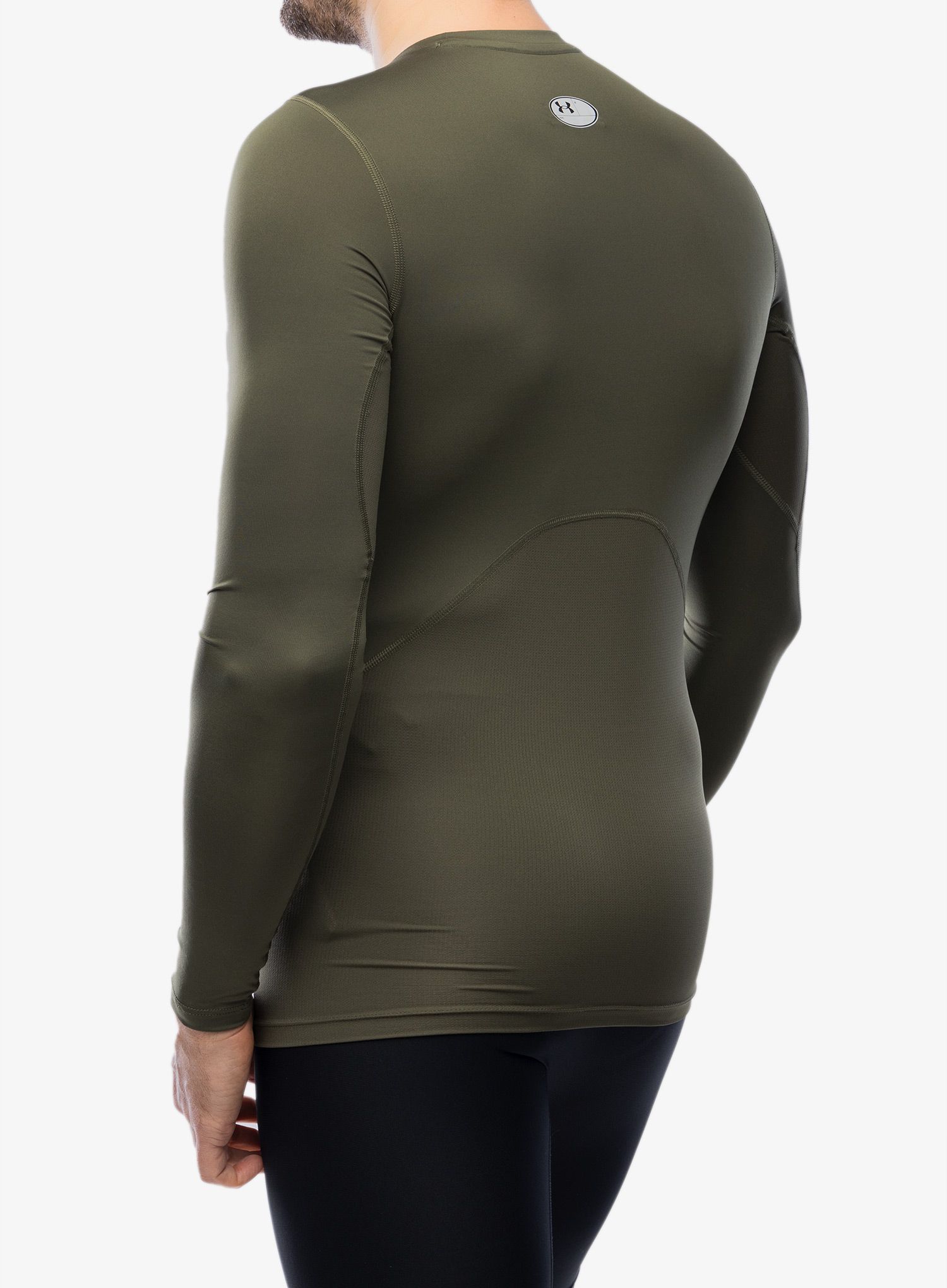 Dukserica Under Armour HG Armour Comp LS - marine od green/white
