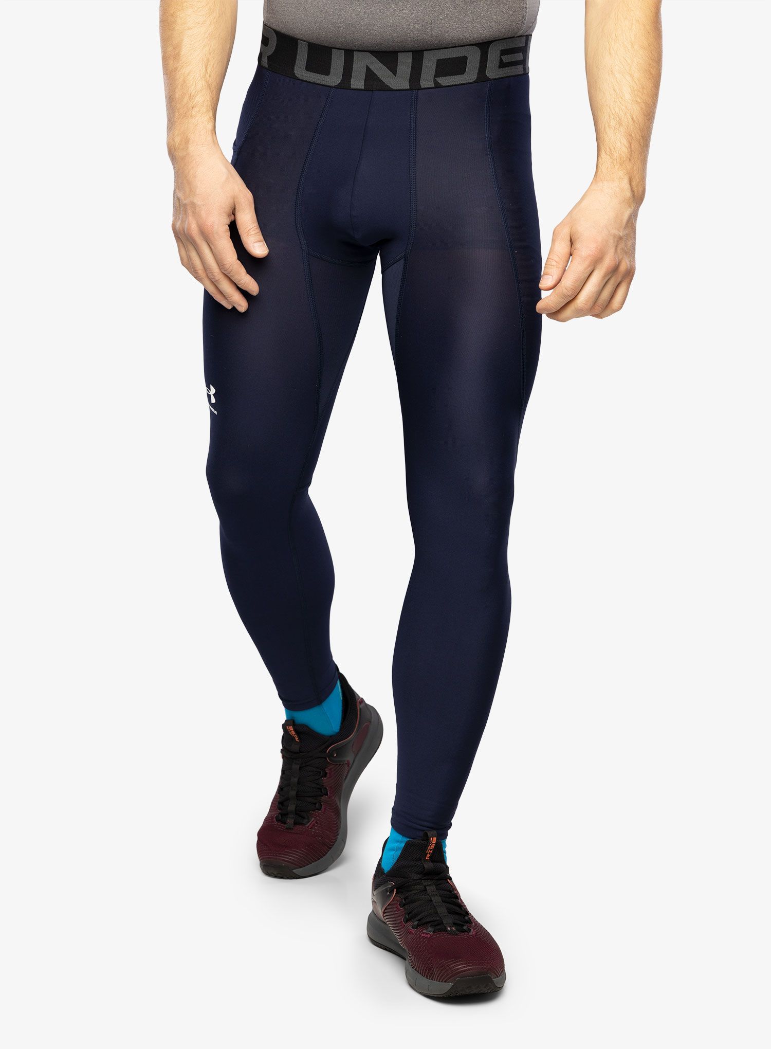Brzosušeće tajice Under Armour HG Armour Leggings - midnight navy/white