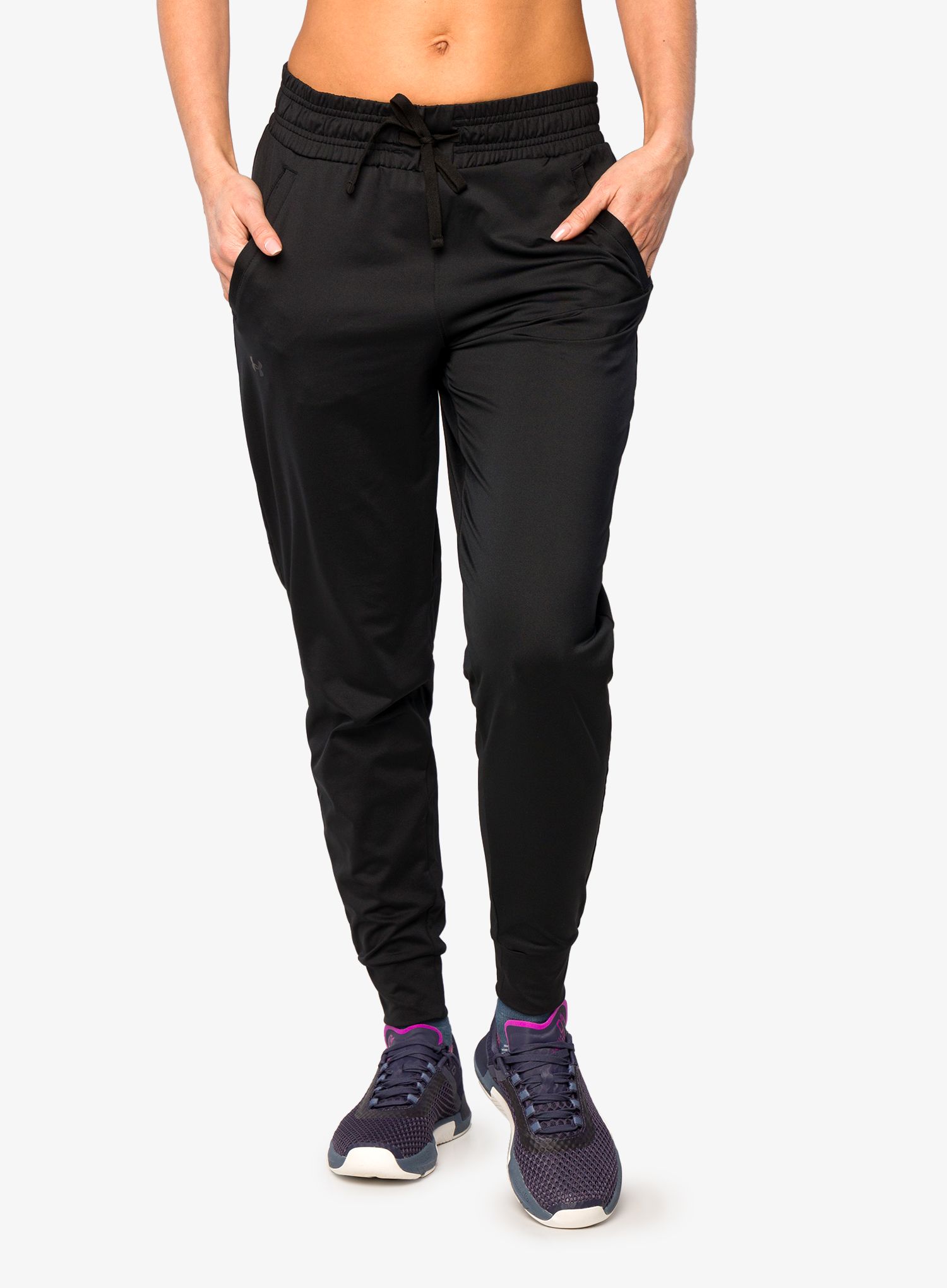 Ženske hlače Under Armour HeatGear Pants - black/jet gray