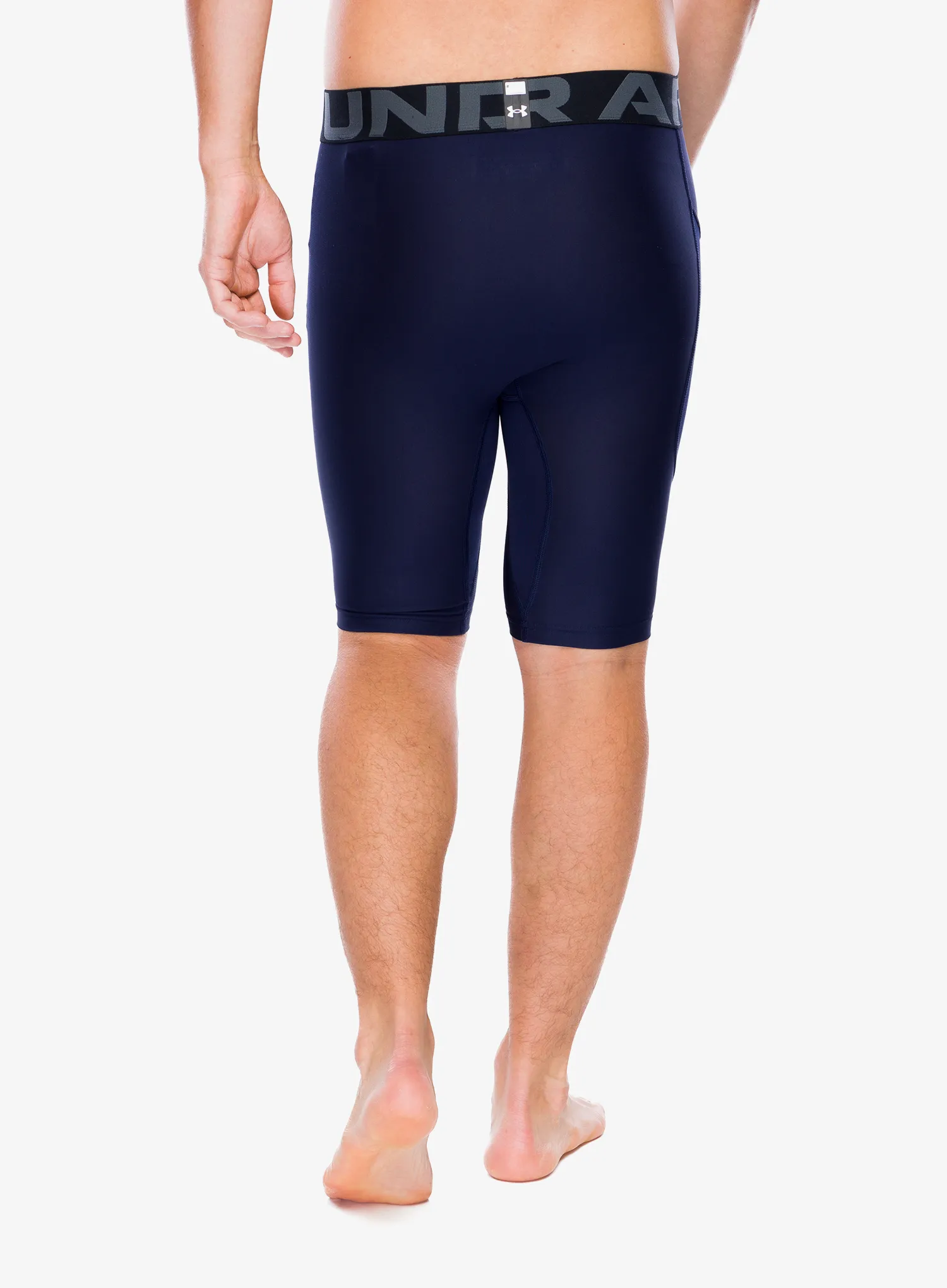 Kratke hlače za trening Under Armour HeatGear Pocket Long Shorts - midnight navy/white