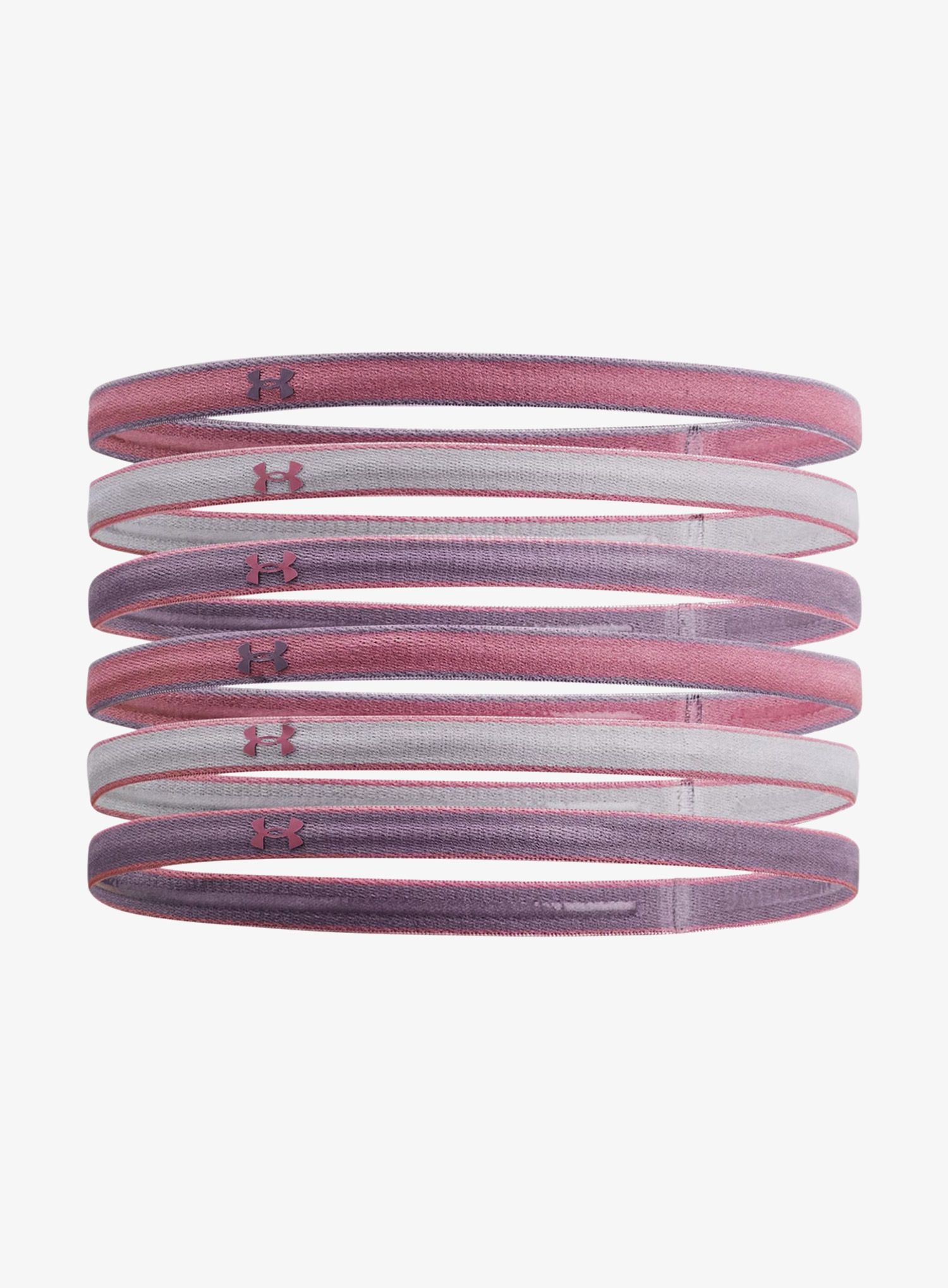 Trake Under Armour Mini Headbands 6 Pack - pink elixir/violet gray