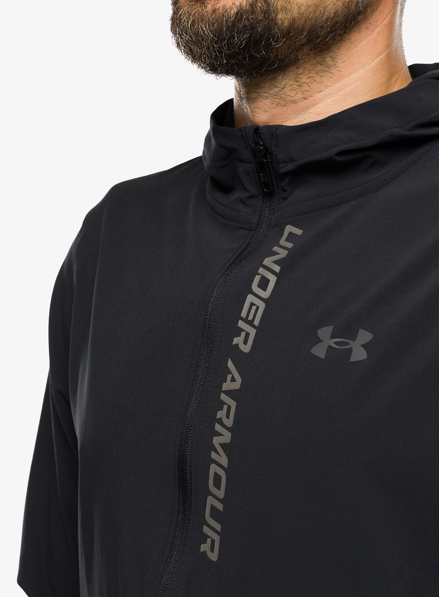 Jakna za trčanje Under Armour OutRun The Storm Jacket - black/jet gray/reflective