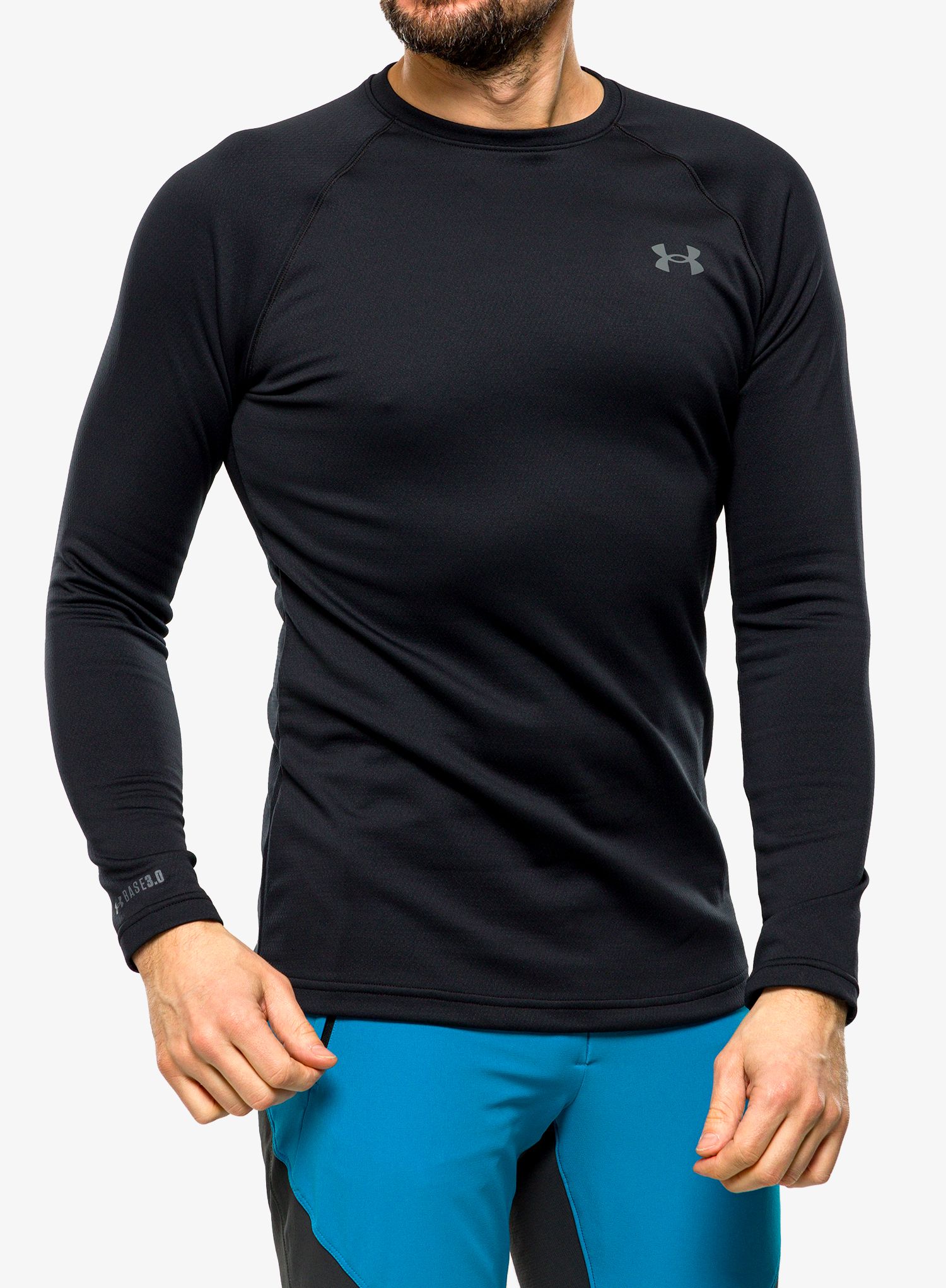 Termoaktivna dukserica Under Armour Packaged Base 3.0 Crew - black/pitch gray