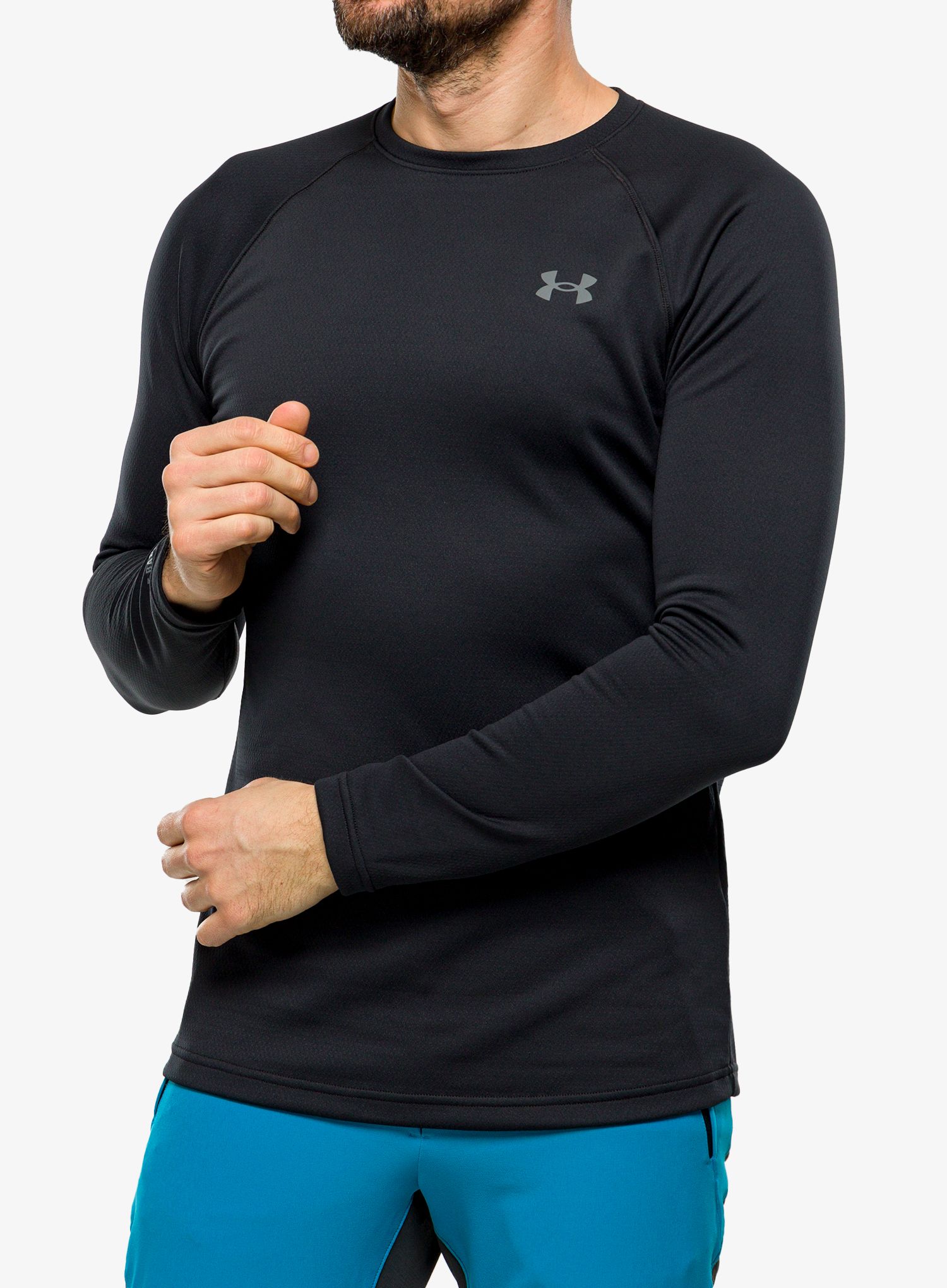 Termoaktivna dukserica Under Armour Packaged Base 3.0 Crew - black/pitch gray
