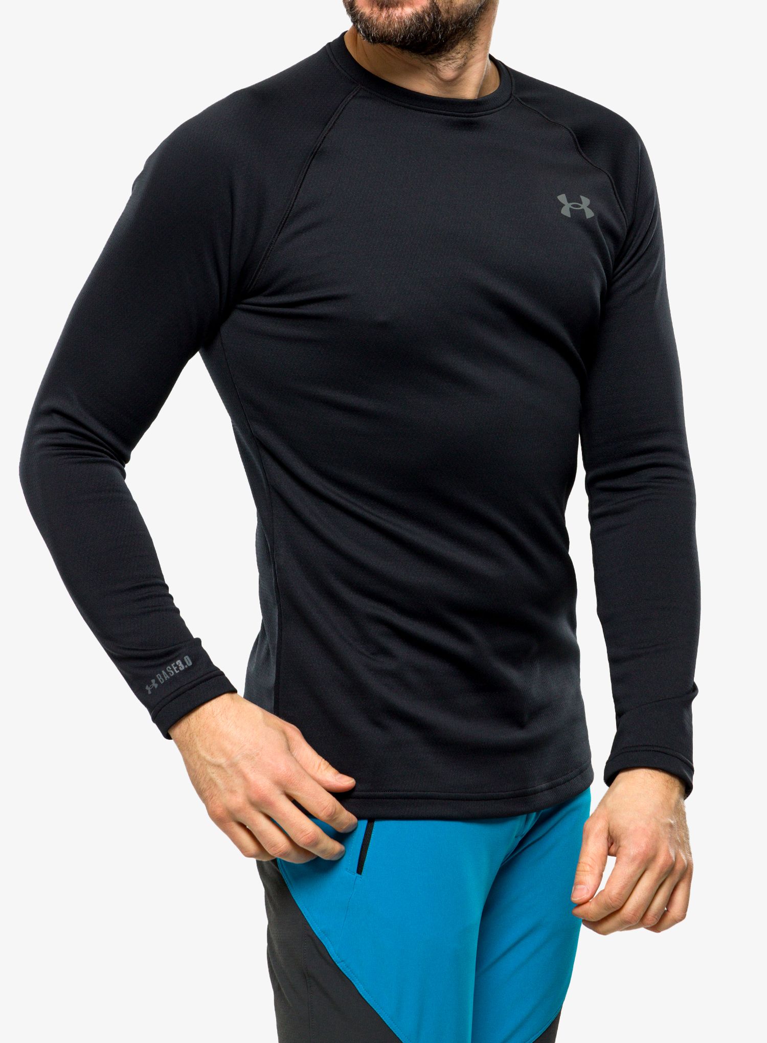 Termoaktivna dukserica Under Armour Packaged Base 3.0 Crew - black/pitch gray