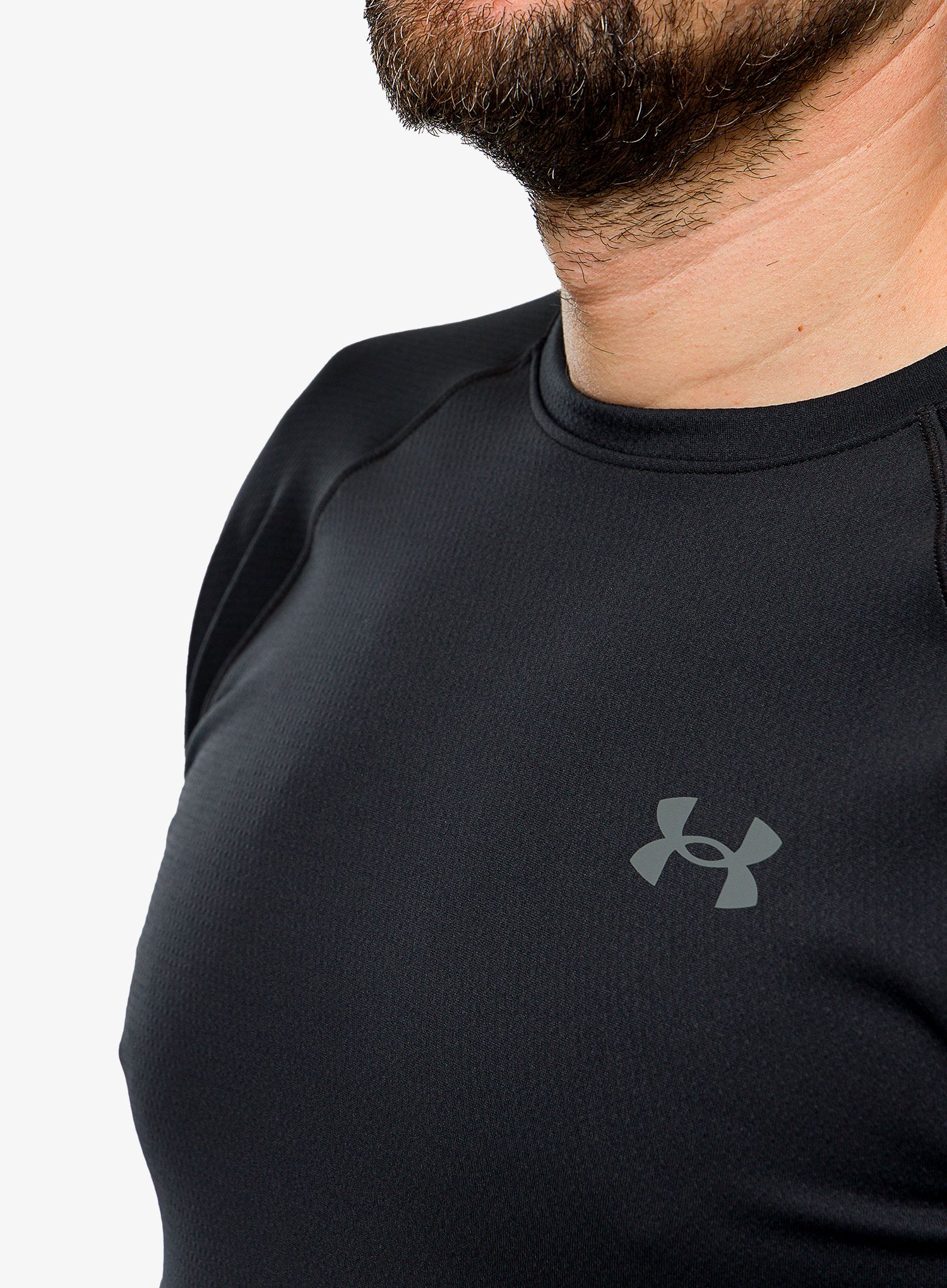 Termoaktivna dukserica Under Armour Packaged Base 3.0 Crew - black/pitch gray