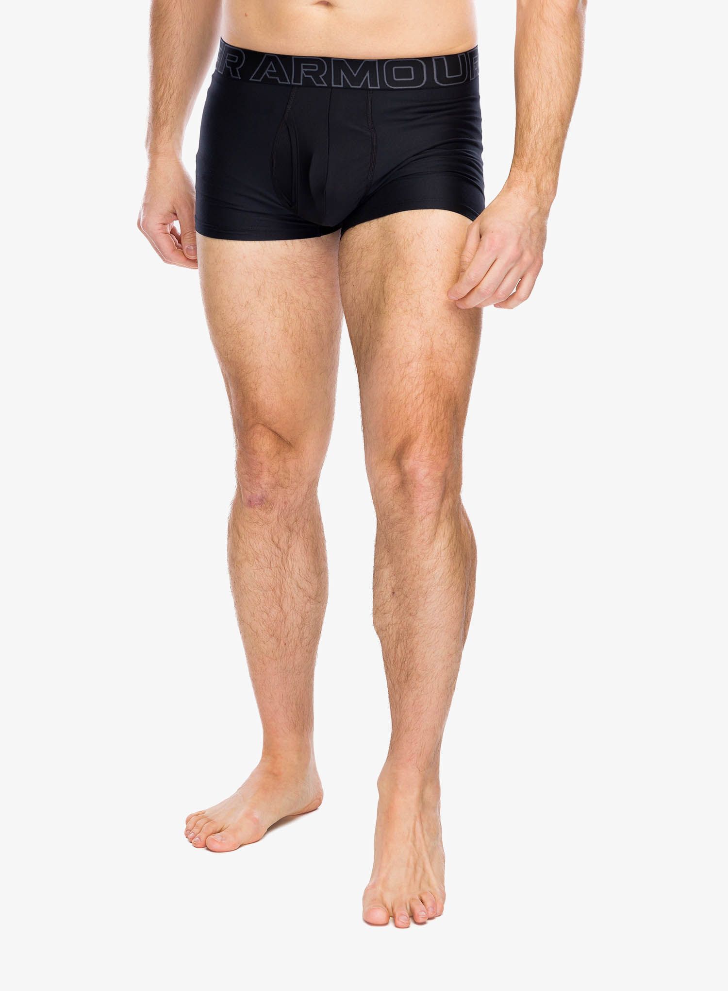 Termoaktivne bokserice Under Armour Performance Tech 3 in 3-Pack Boxerjock - black/black/castlerock