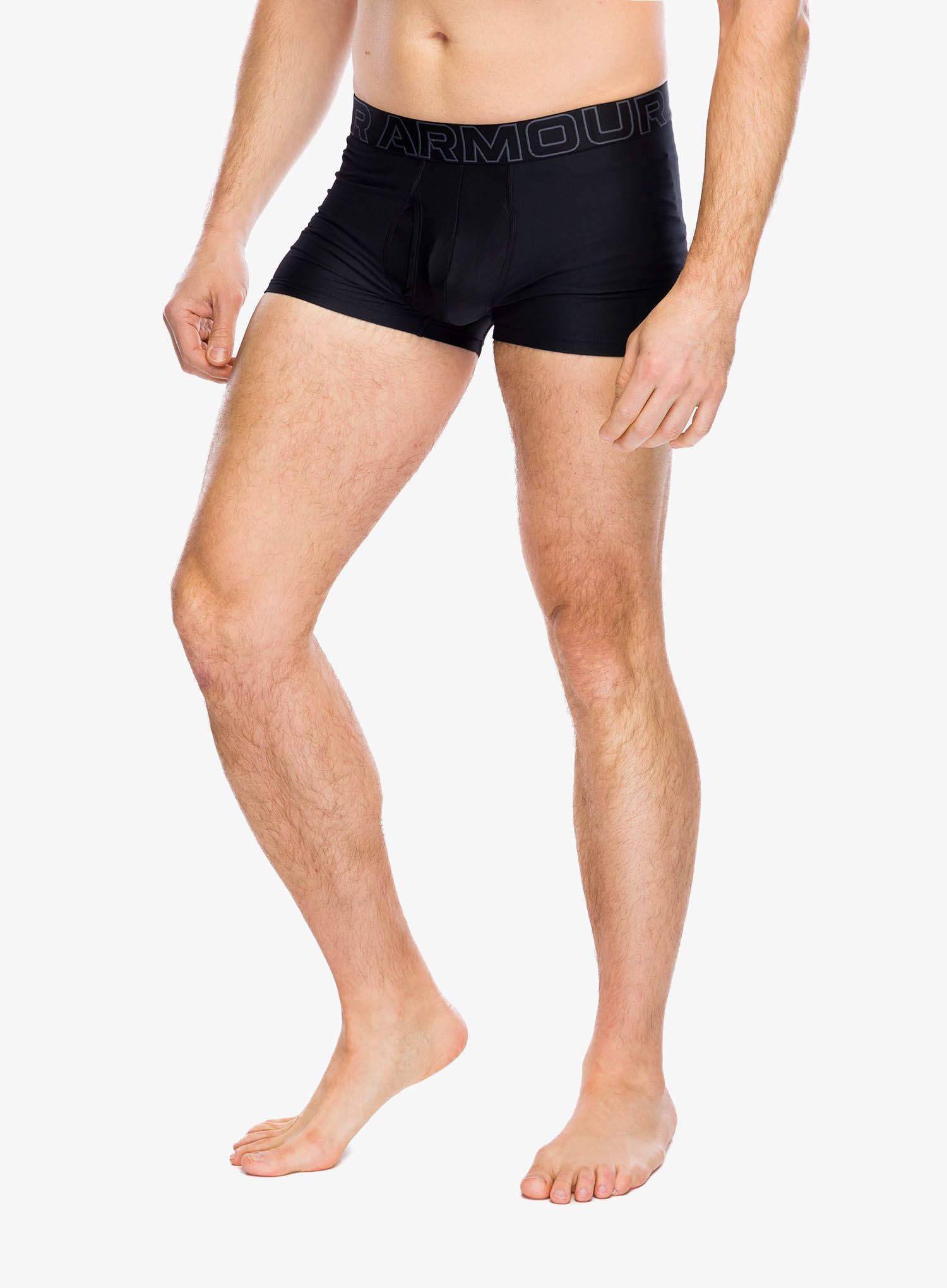 Termoaktivne bokserice Under Armour Performance Tech 3 in 3-Pack Boxerjock - black/black/castlerock