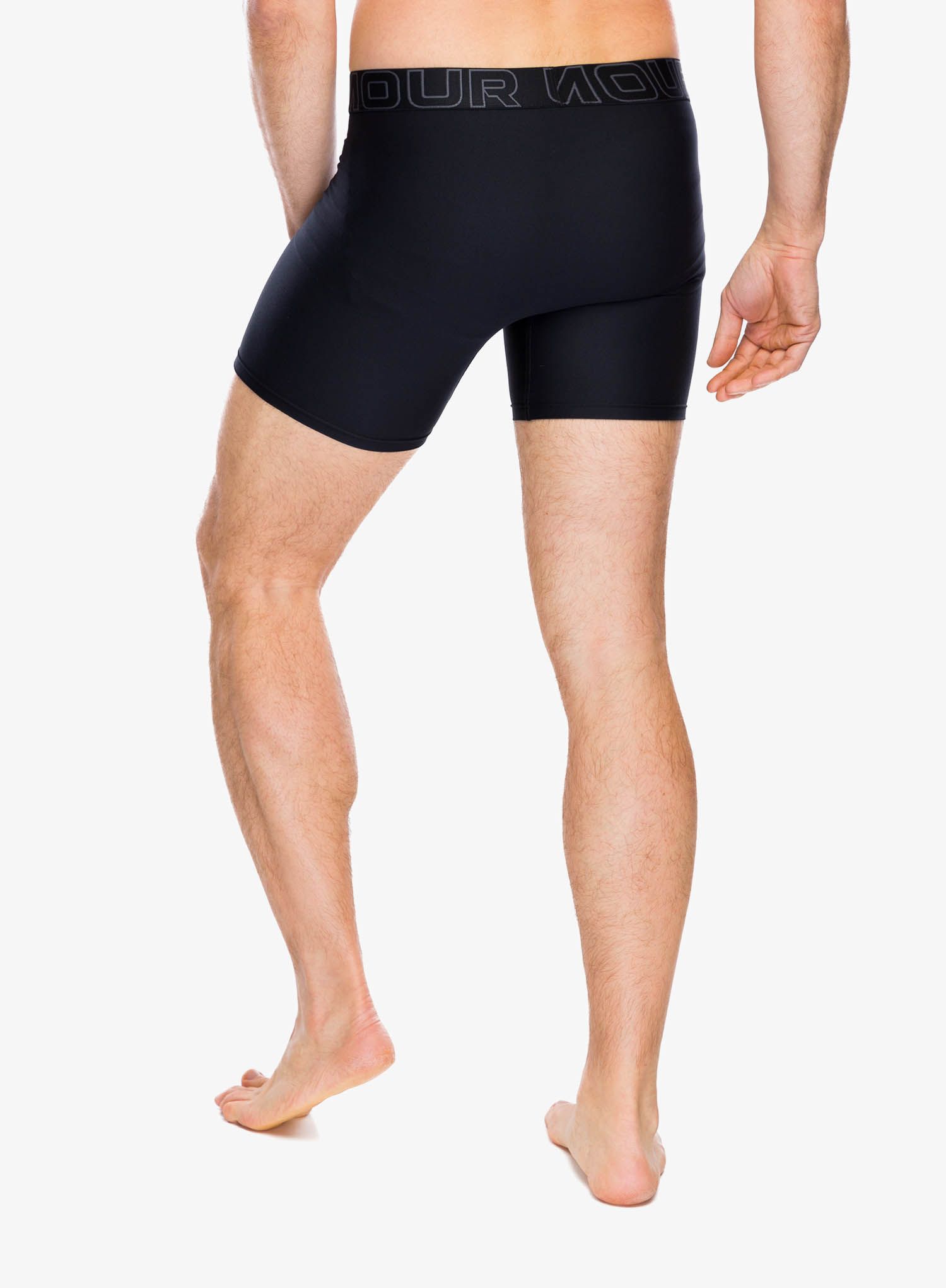 Termoaktivne bokserice Under Armour Performance Tech 6 in 3-Pack Boxerjock - black/black/castlerock
