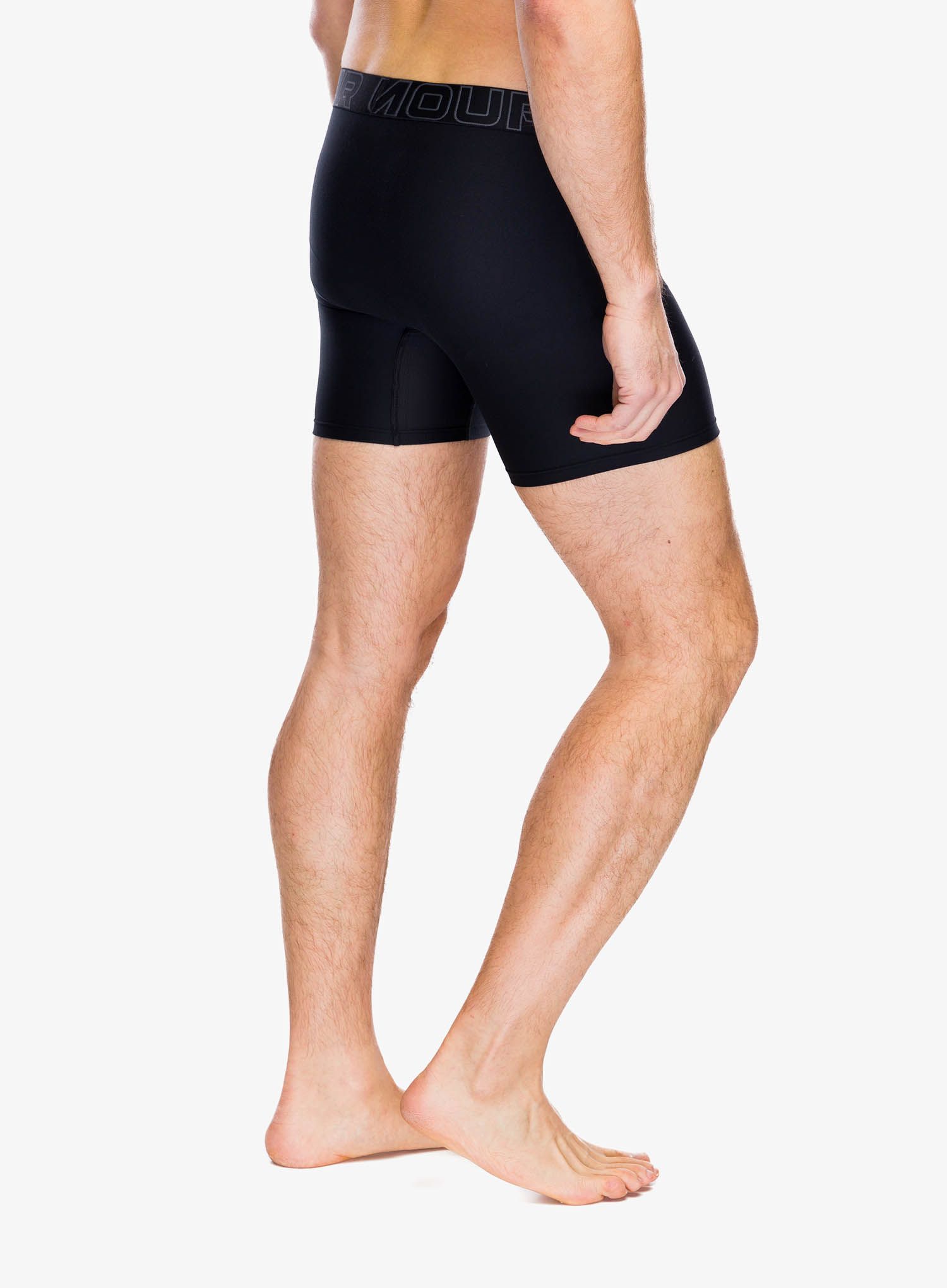 Termoaktivne bokserice Under Armour Performance Tech 6 in 3-Pack Boxerjock - black/black/castlerock