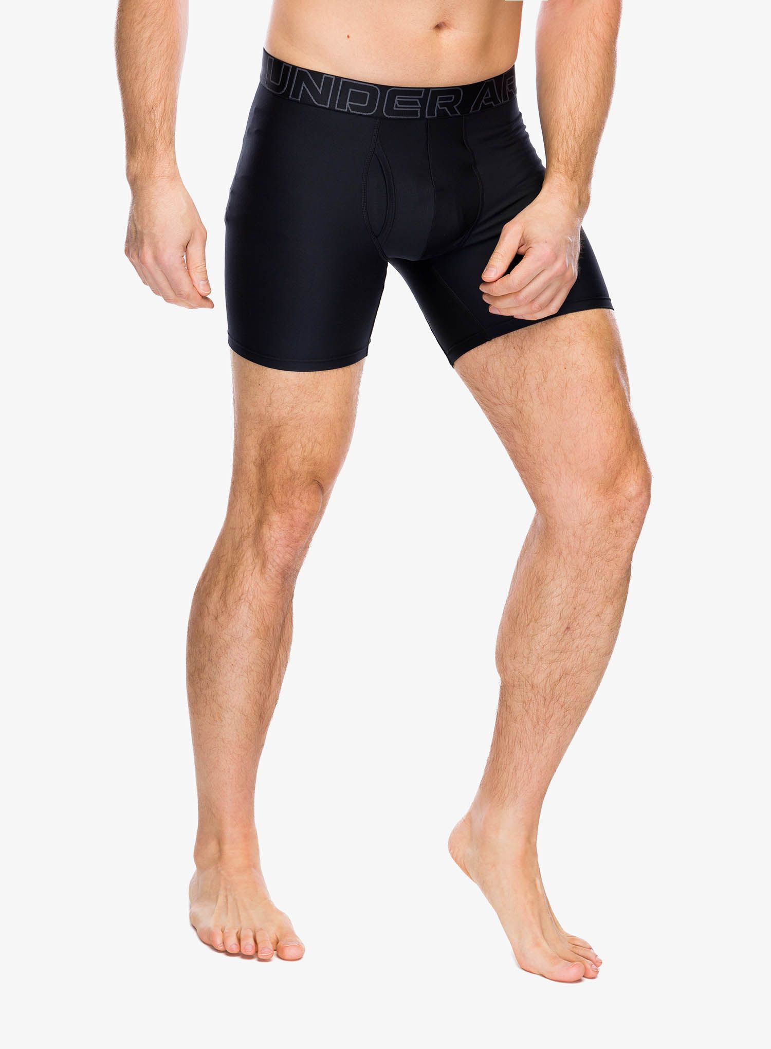 Termoaktivne bokserice Under Armour Performance Tech 6 in 3-Pack Boxerjock - black/black/castlerock
